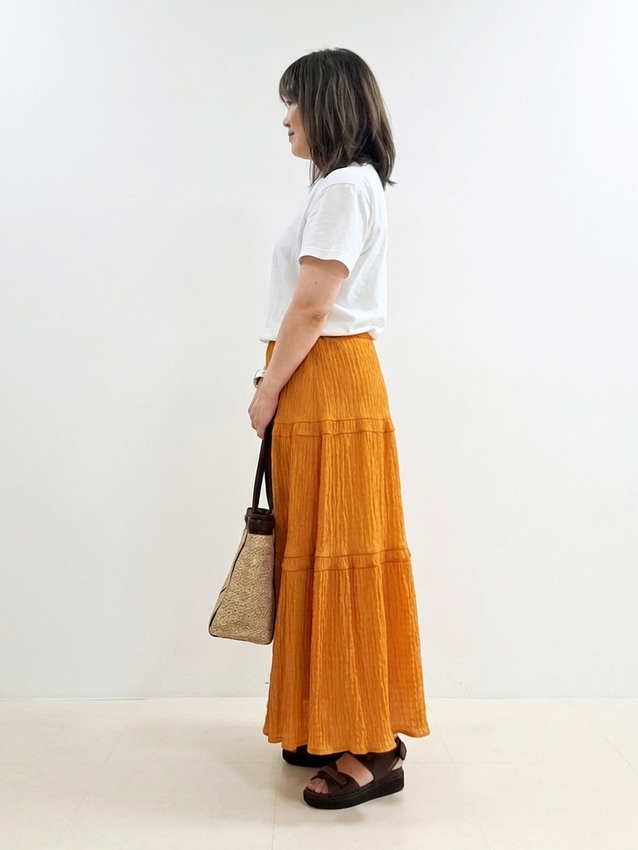 S.xuliさんの「Reflect｜【REGENCY WORKS／Reflect別注カラーあり】サークルモチーフTシャツ」を使ったコーディネート
