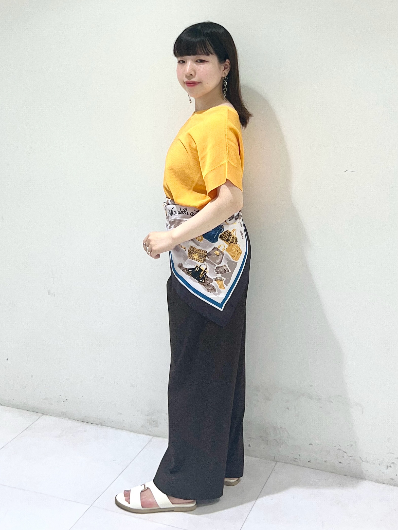 Mitsukiさんの「UNTITLED｜【11色展開/体型カバー】前後2WAYフレンチスリーブニット」を使ったコーディネート