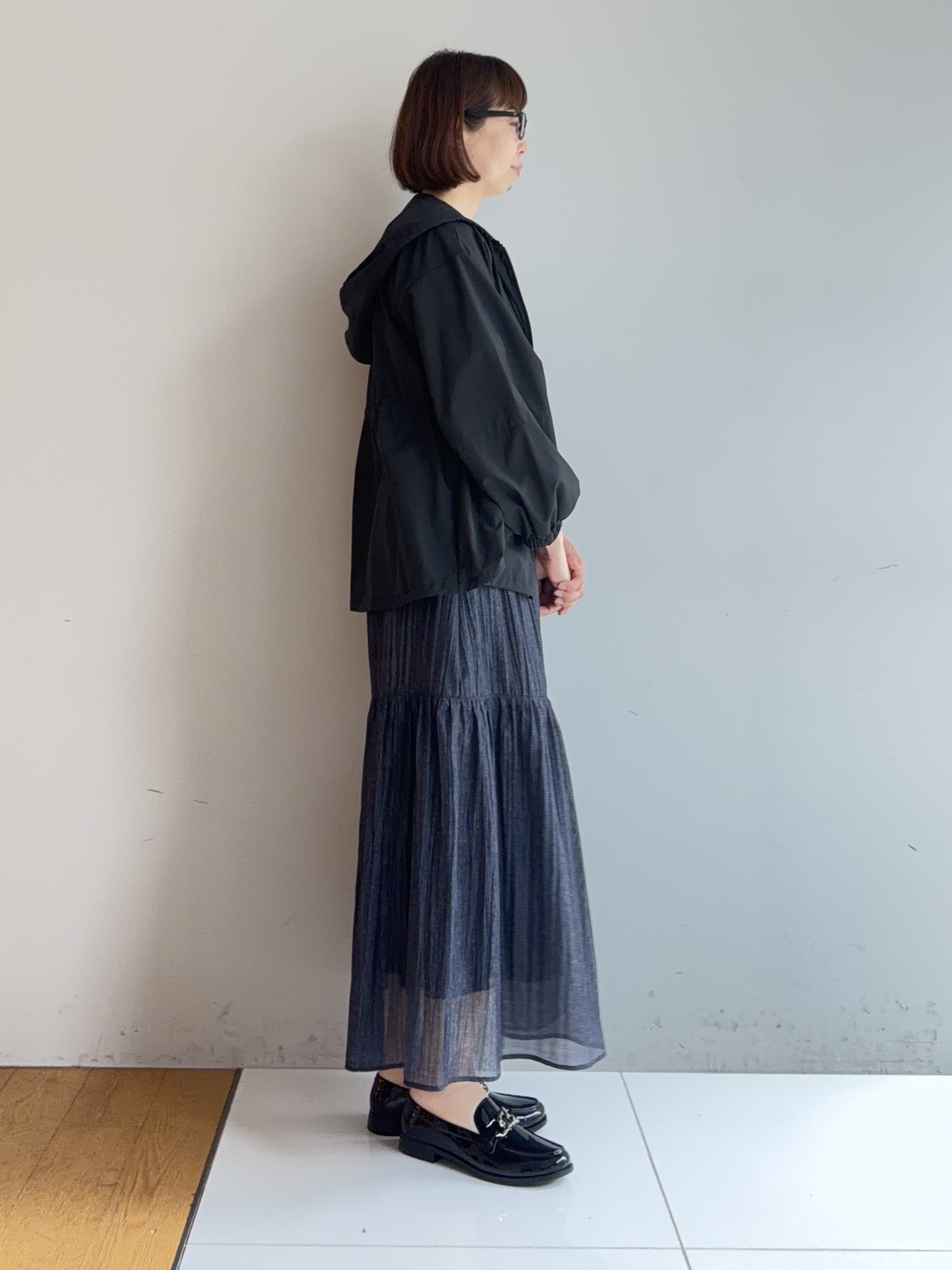 murayamaさんの「INDIVI｜【撥水／UVカット】ライトフーディーブルゾン」を使ったコーディネート