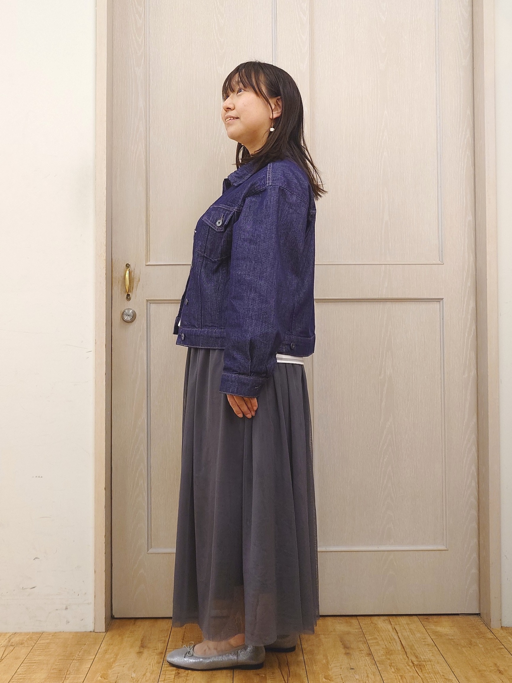 とろろさんの「SHOO･LA･RUE｜【SHOO・LA・RUE DENIM】羽織るだけでこなれる　オーバーサイズデニムジャケット」を使ったコーディネート