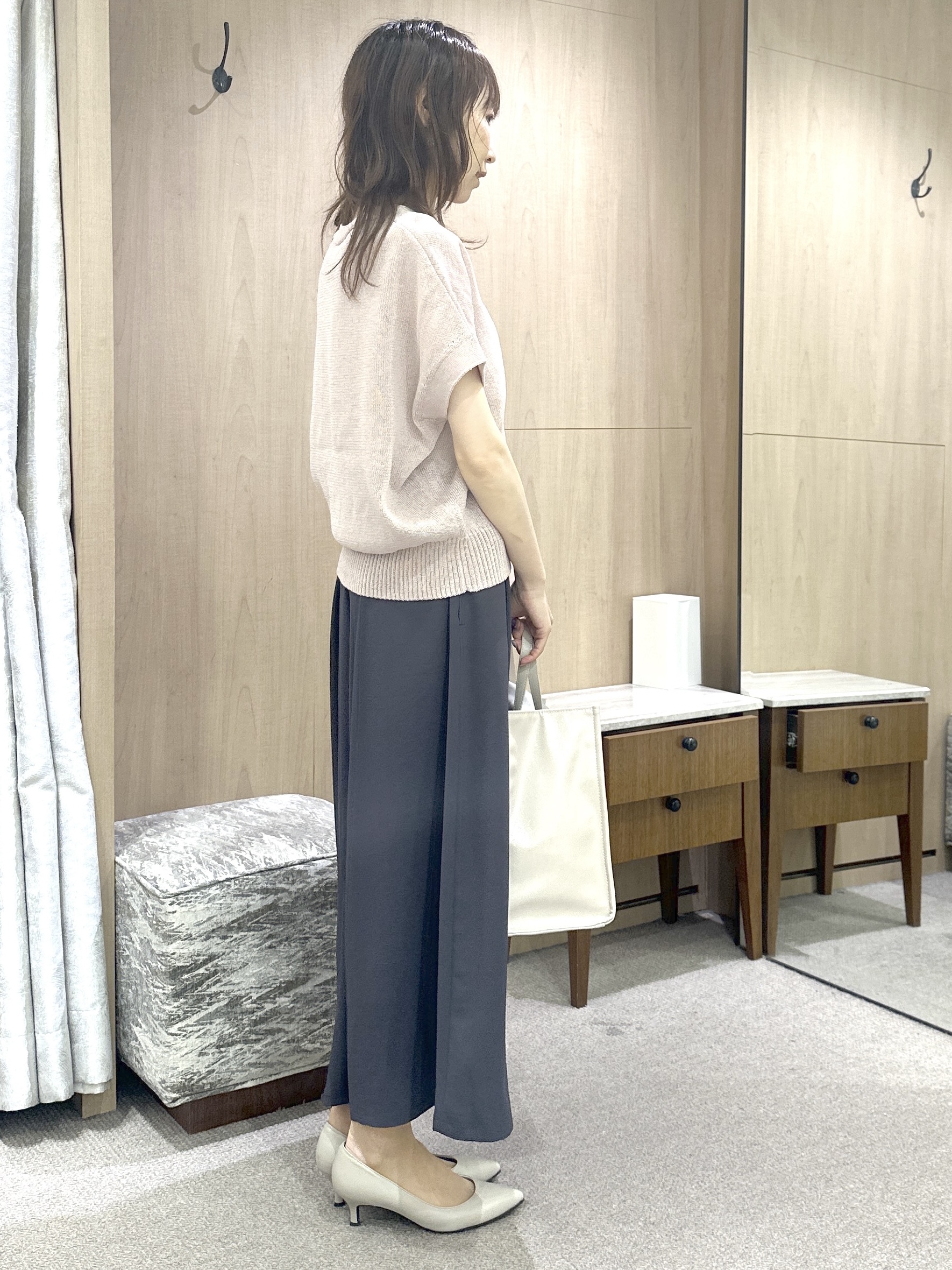 Miwaさんの「UNTITLED｜リーベルラメベア天竺プルオーバファブリック」を使ったコーディネート