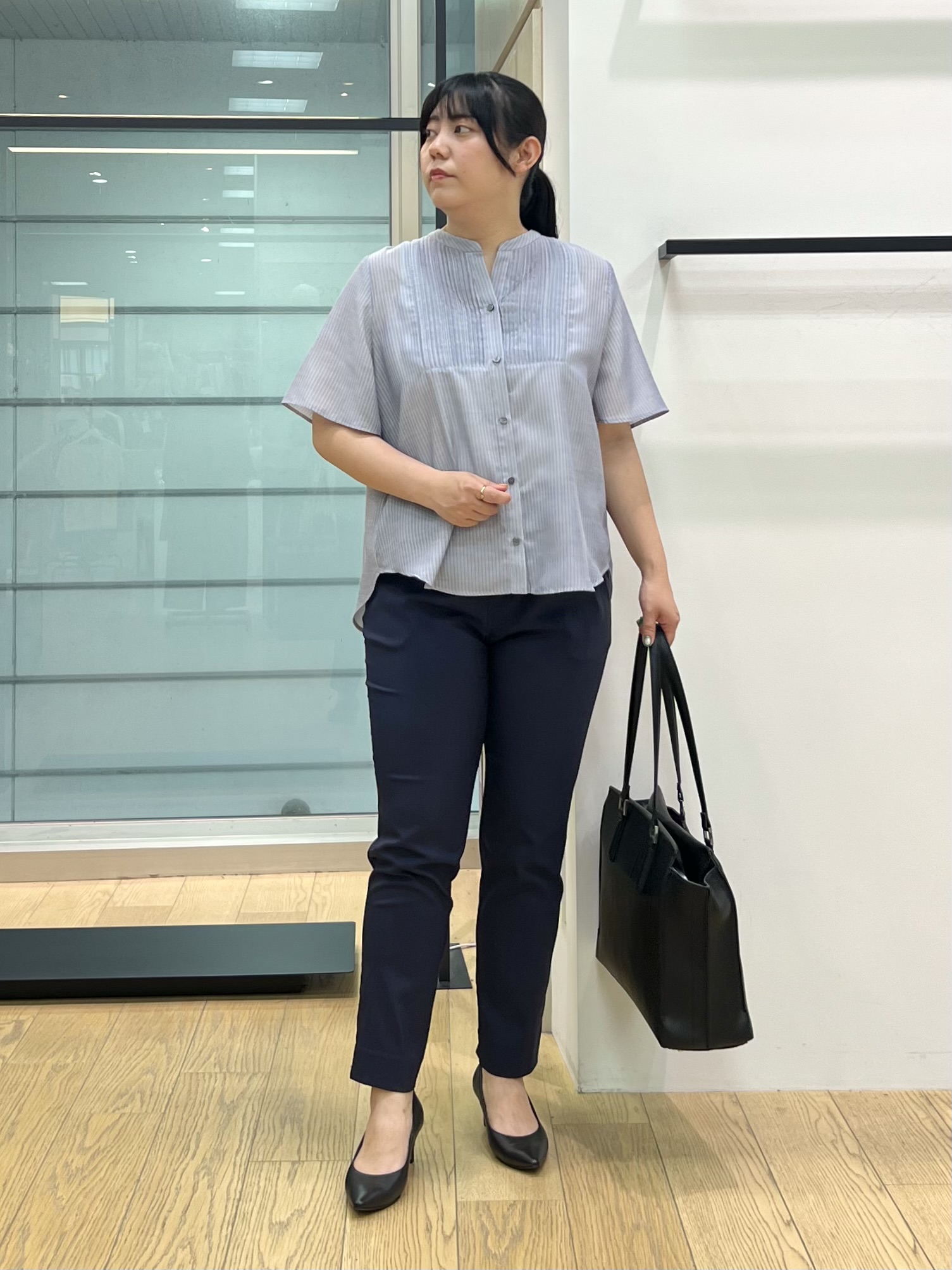 shimaさんの「INDIVI｜【洗える／多機能／SETUP可】着る日傘ダブルジャケット」を使ったコーディネート