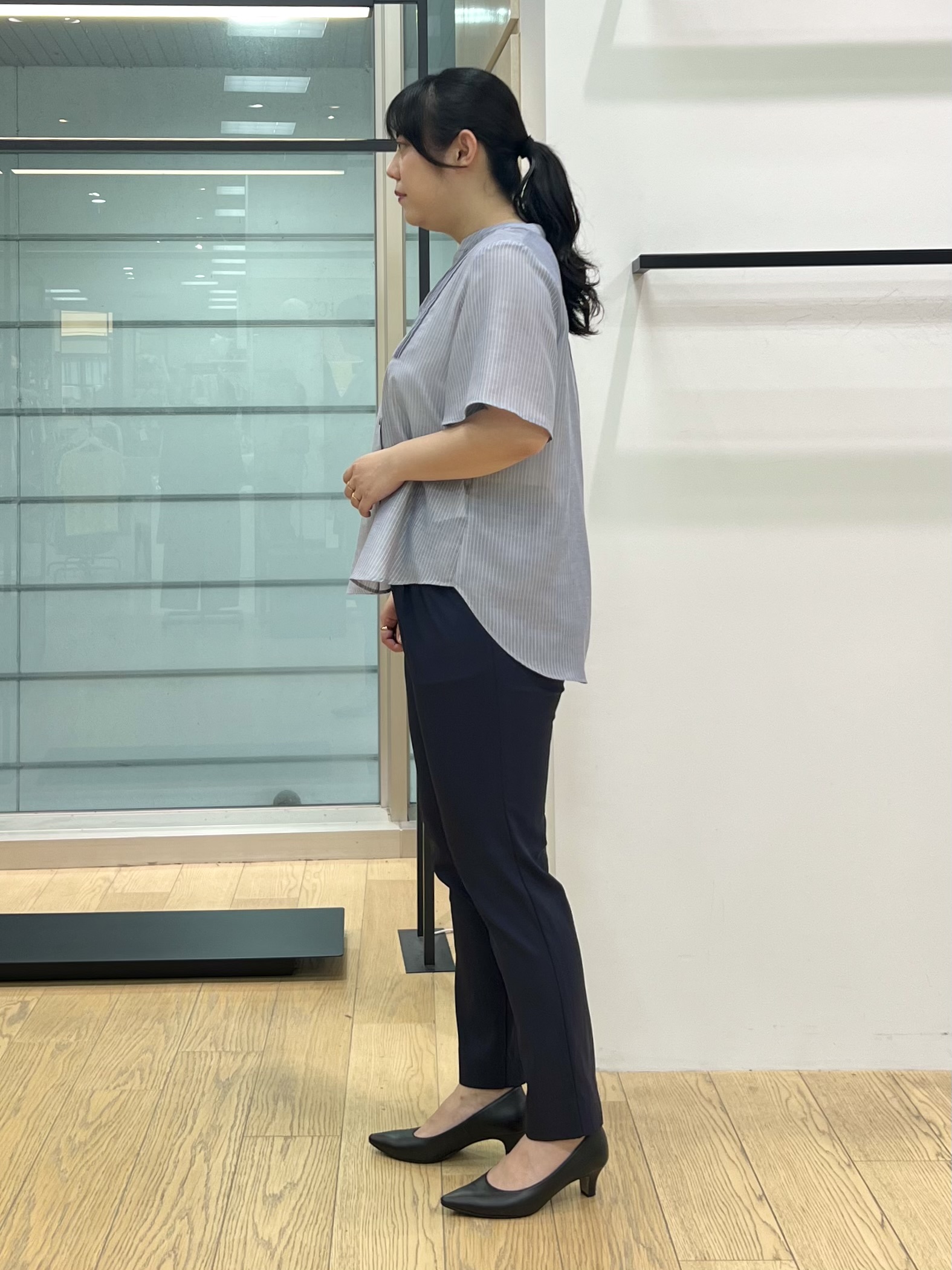 shimaさんの「INDIVI｜【洗える／多機能／SETUP可】着る日傘ダブルジャケット」を使ったコーディネート