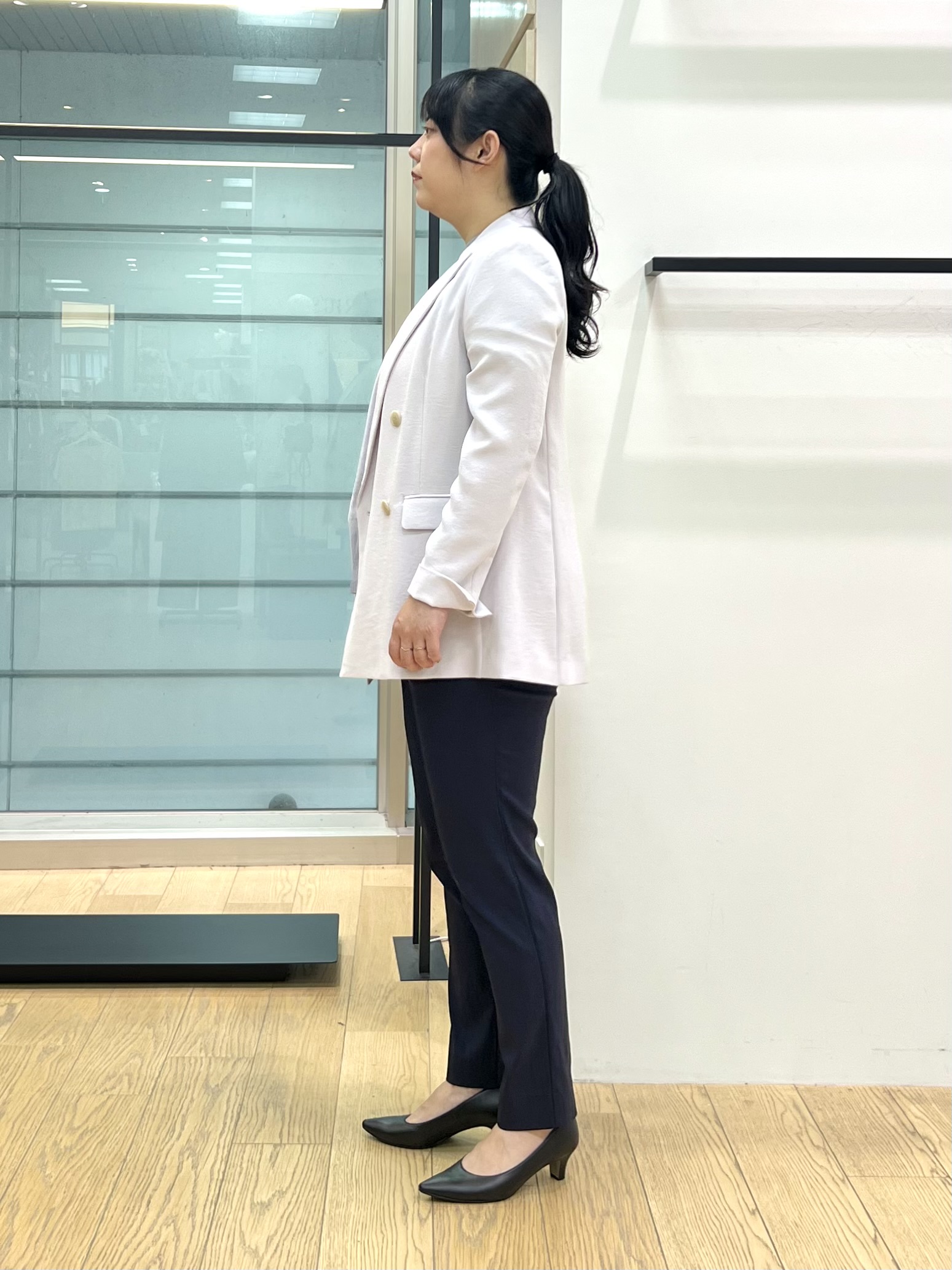 shimaさんの「INDIVI｜【洗える／多機能／SETUP可】着る日傘ダブルジャケット」を使ったコーディネート