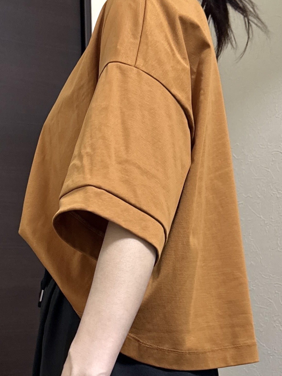 Junさんの「Dessin｜【新色追加/体型カバー】美光沢カットソーボクシーシルエット」を使ったコーディネート