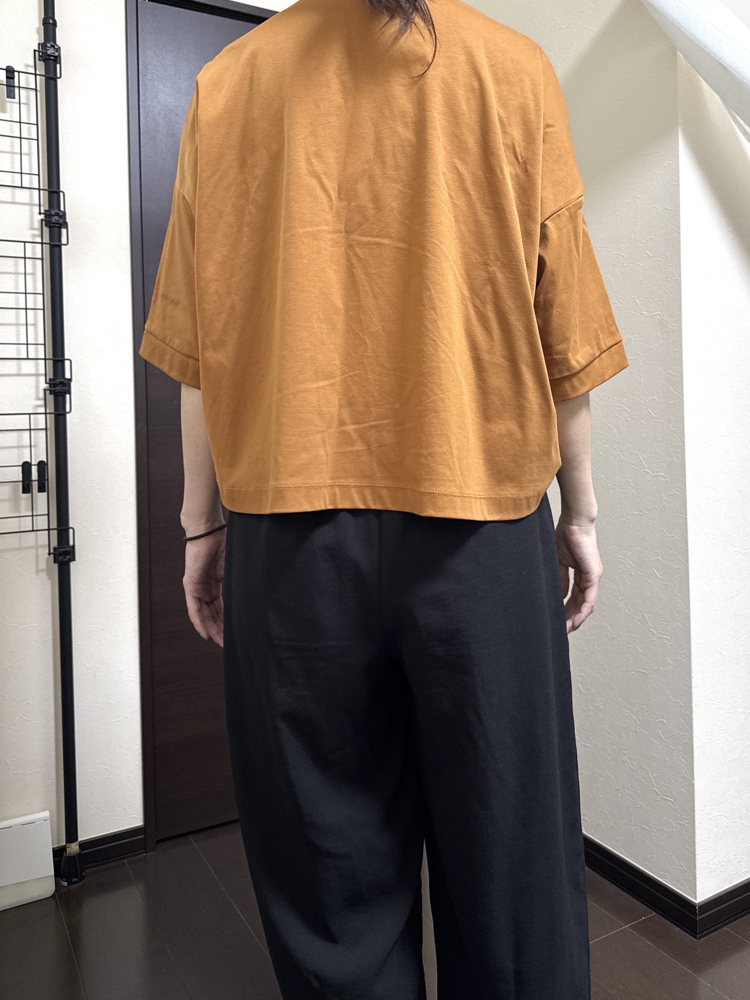 Junさんの「Dessin｜【新色追加/体型カバー】美光沢カットソーボクシーシルエット」を使ったコーディネート