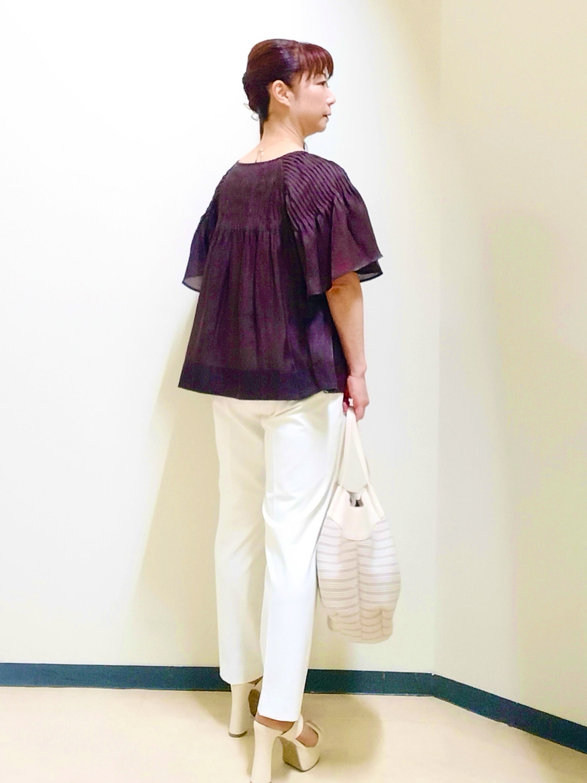 花さんの「Reflect｜【SS-4Lサイズ／接触冷感／シワになりにくい】リラクシーテーラードジャケット」を使ったコーディネート