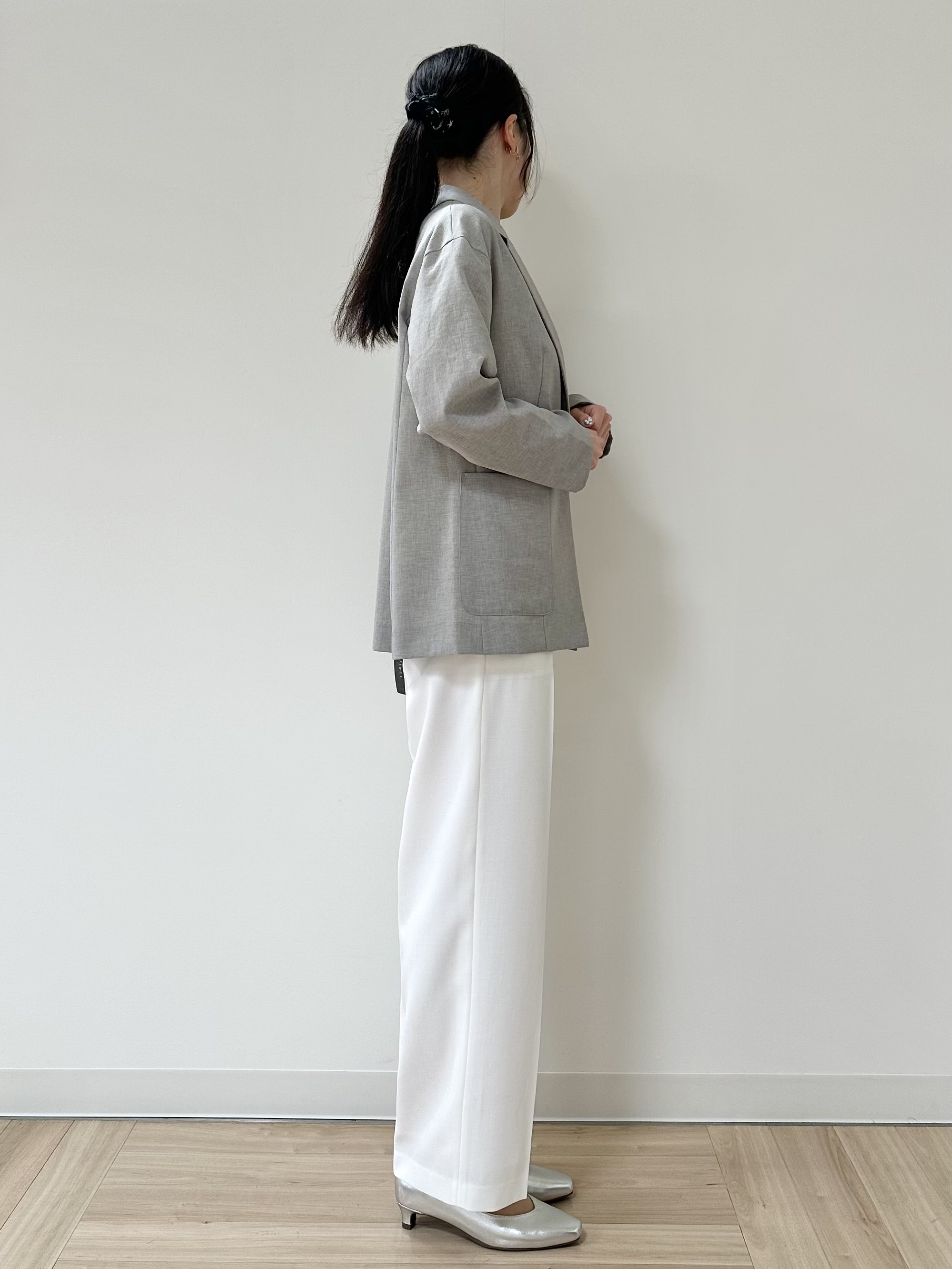 Momoさんの「Reflect｜【SS-4Lサイズ／接触冷感／シワになりにくい】リラクシーテーラードジャケット」を使ったコーディネート