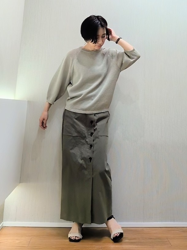 ミズタさんの「UNTITLED｜【洗える/ゆったり】クルーネックドライニット」を使ったコーディネート