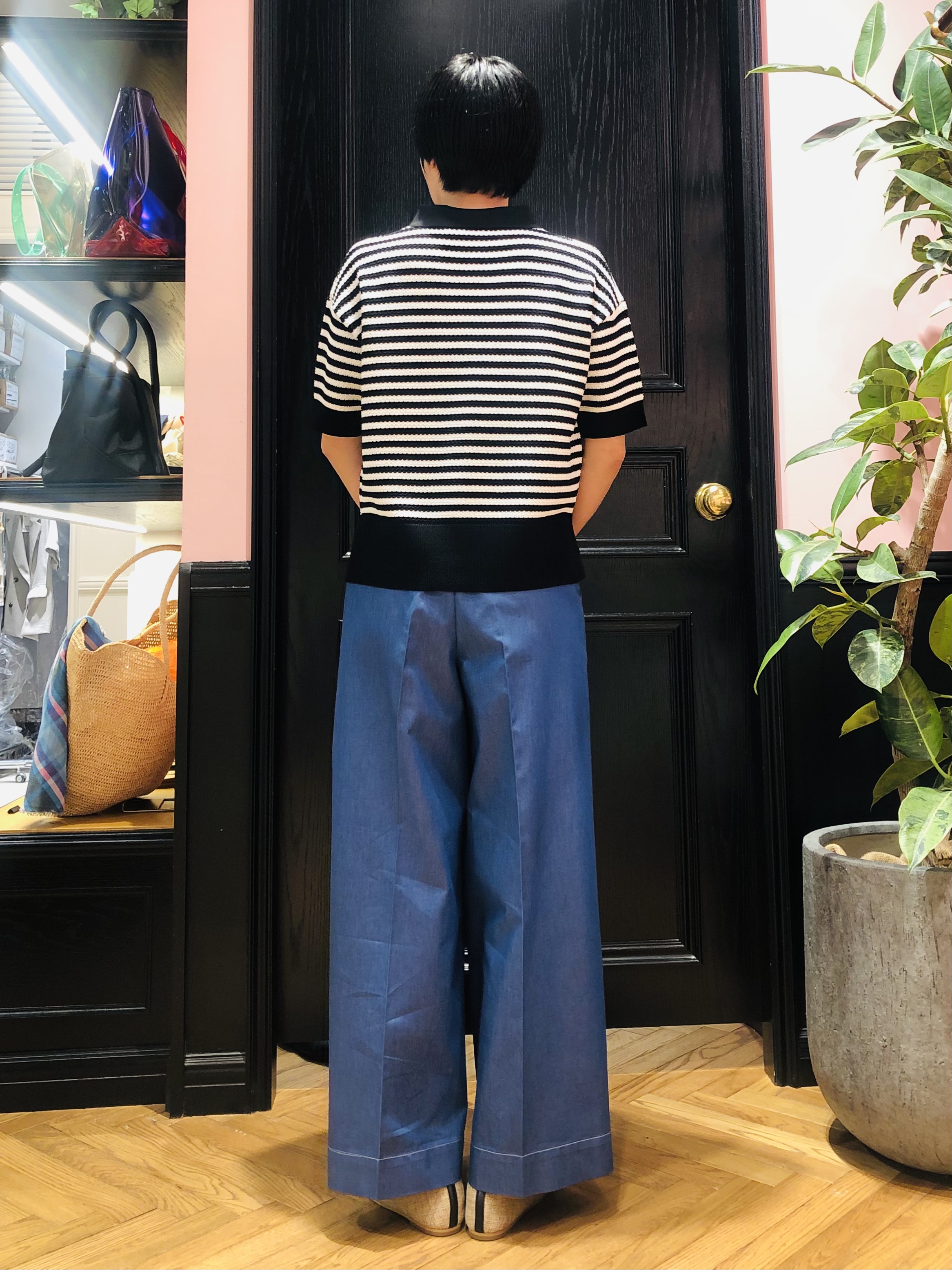 OGATAさんの「DRESSTERIOR｜ウォッシャブルスキッパークロップドニット」を使ったコーディネート
