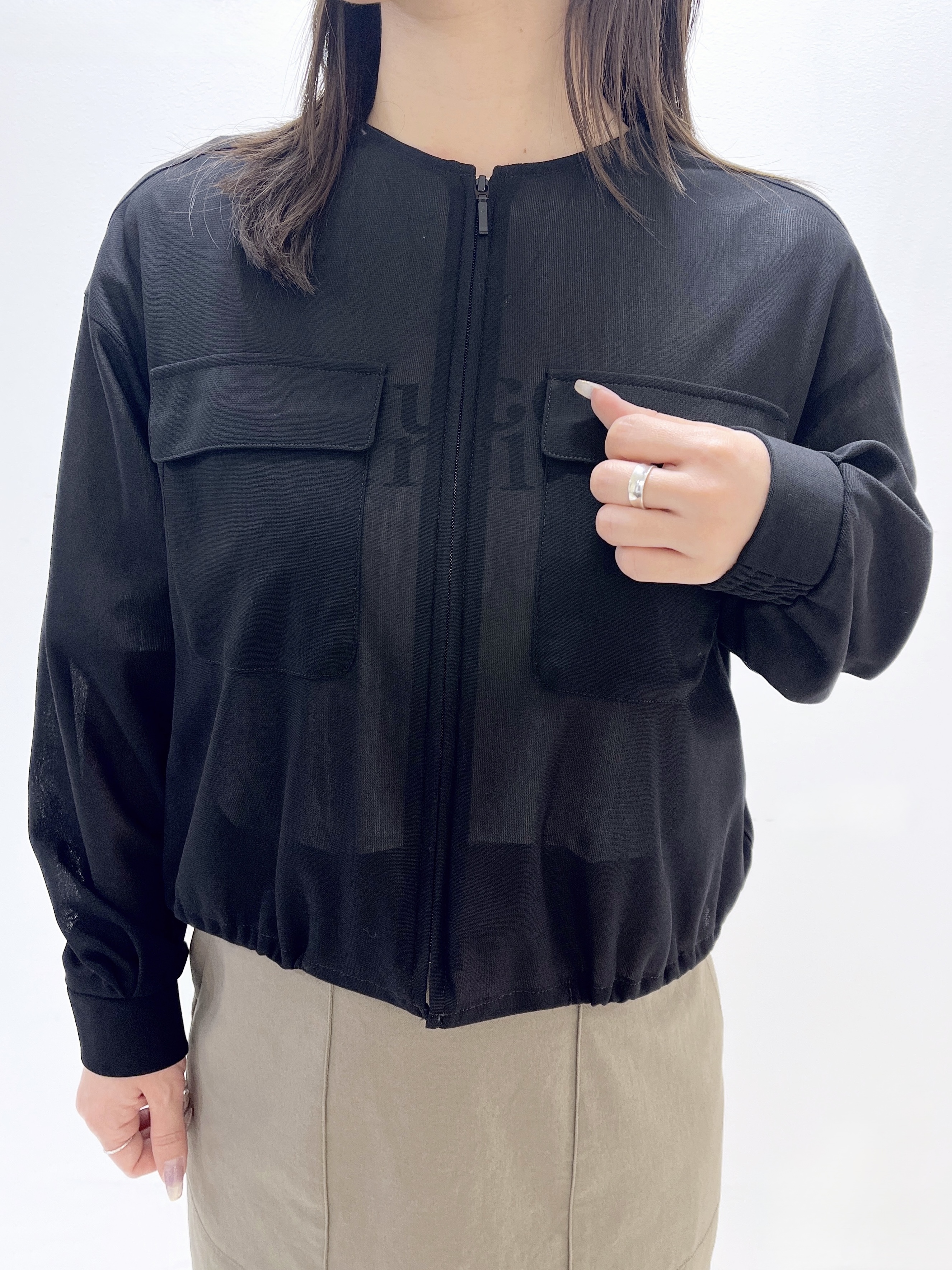 Ukiさんの「UNTITLED｜【古畑星夏さん着用/洗える】シアーブルゾン」を使ったコーディネート
