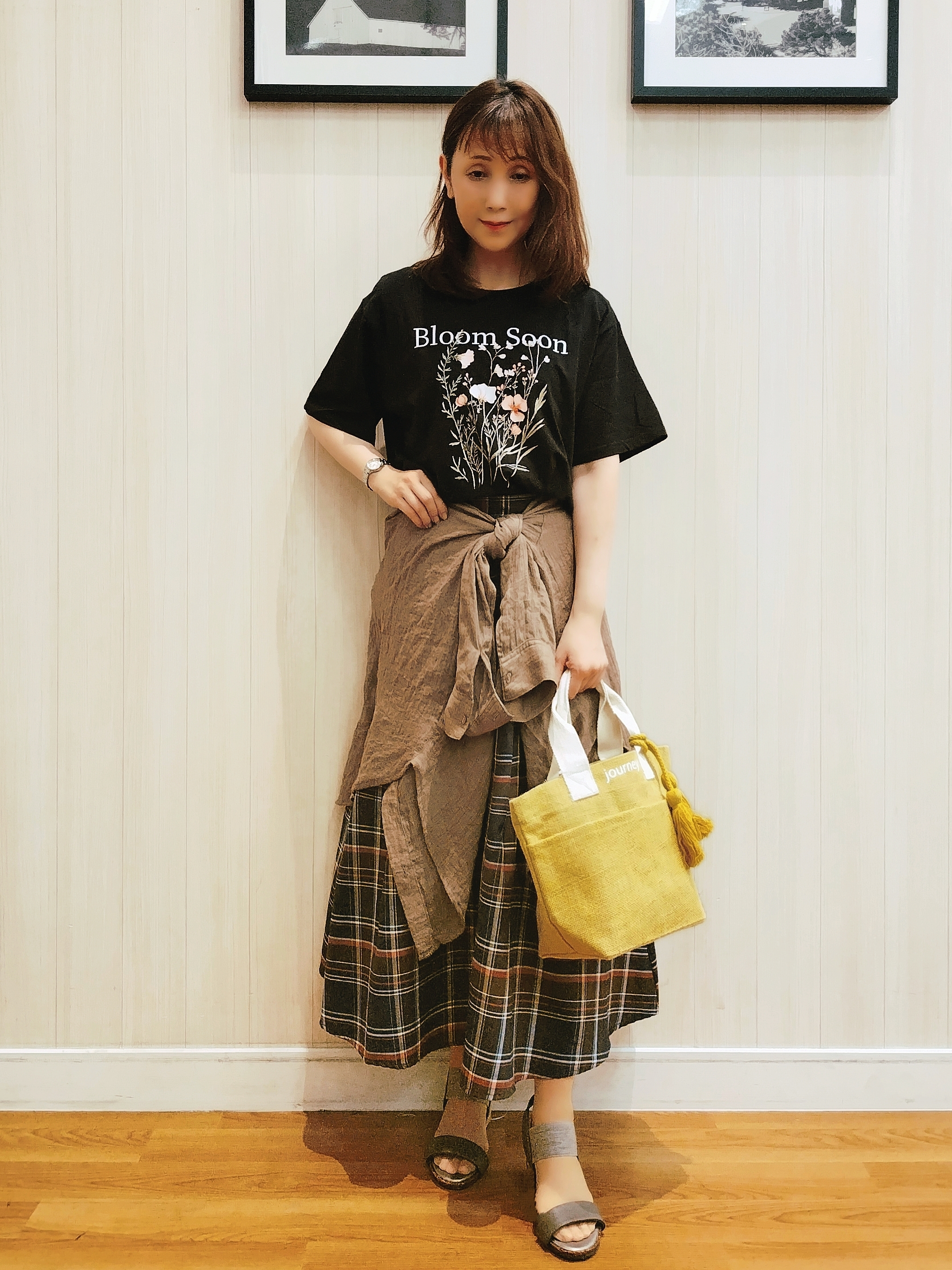 yseさんの「SHOO･LA･RUE｜【体型カバー】ふんわり質感 やわらかこなれシアーシャツ」を使ったコーディネート