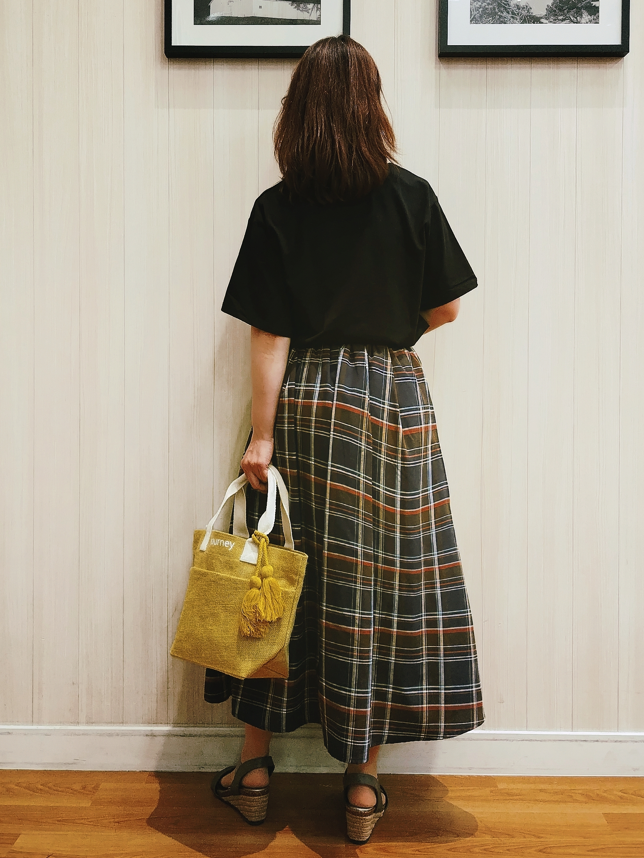 yseさんの「SHOO･LA･RUE｜【綿100%/ひんやり/S-LL】選べる3柄 大人のプリントTシャツ」を使ったコーディネート