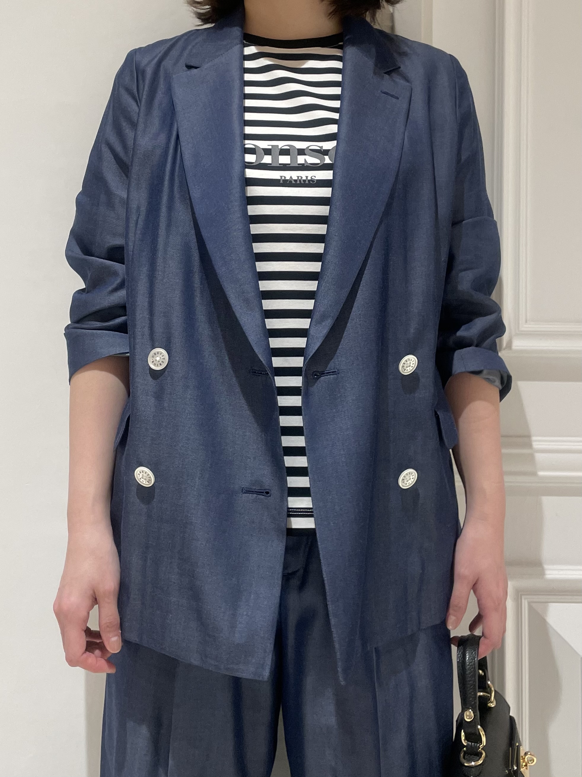 makiさんの「DRESSTERIOR｜【otonaMUSE5月号掲載/セットアップ可】テンセルデニムダブルジャケット」を使ったコーディネート