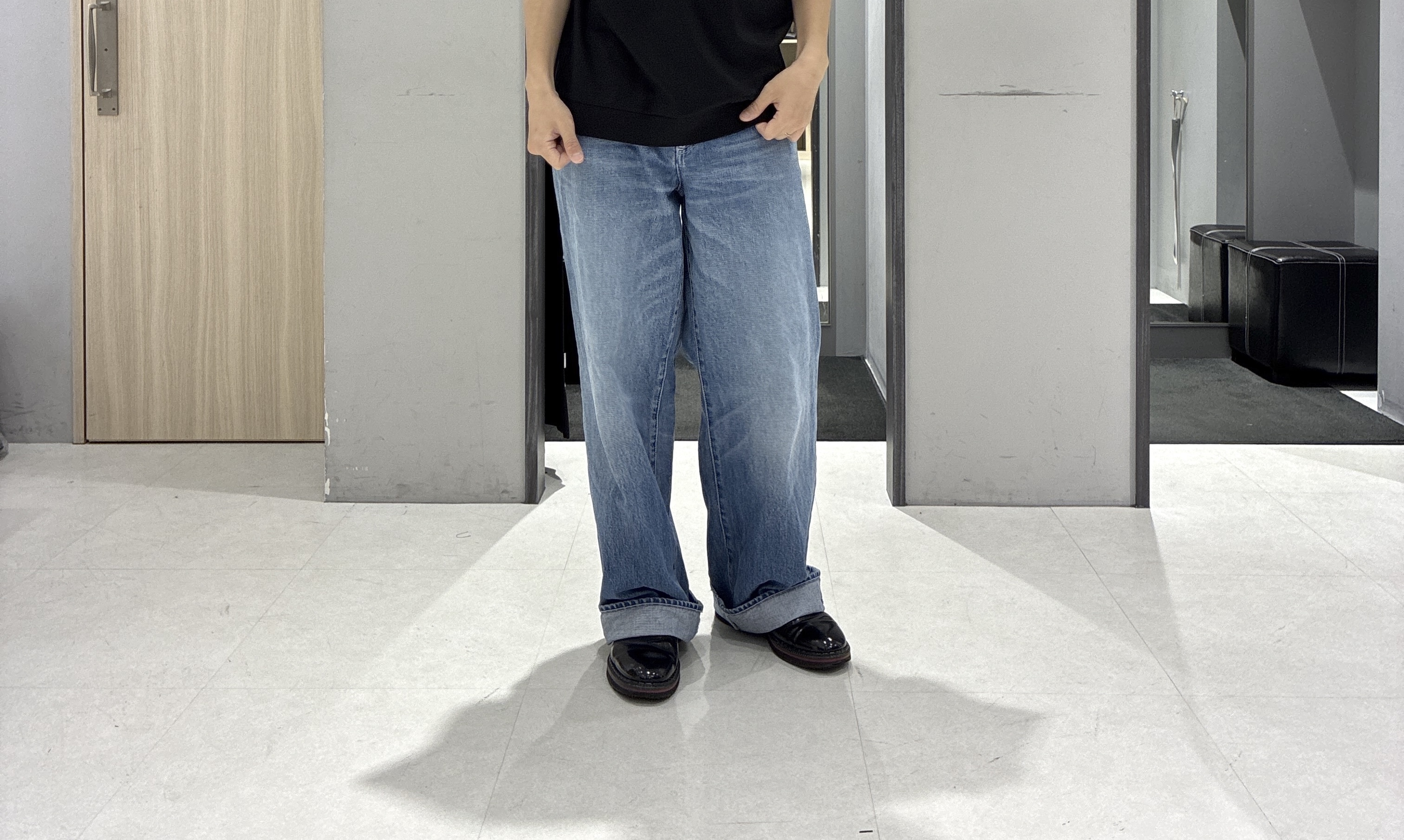わいずみさんの「TAKEO KIKUCHI｜【接触冷感】ハイブリッド リネン 七分袖シャツ」を使ったコーディネート