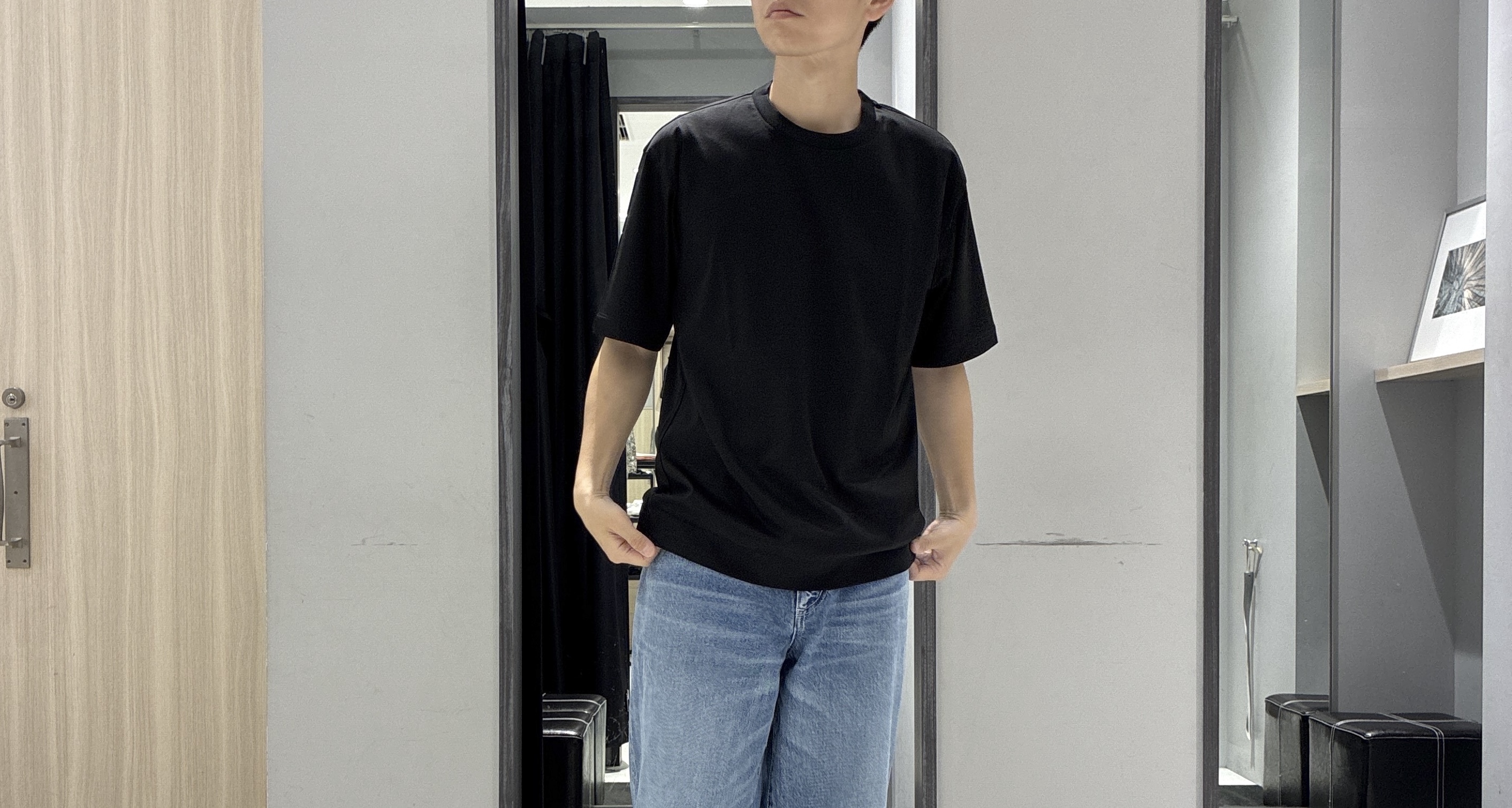 わいずみさんの「TAKEO KIKUCHI｜【接触冷感】アイスクリアコットン Tシャツ」を使ったコーディネート