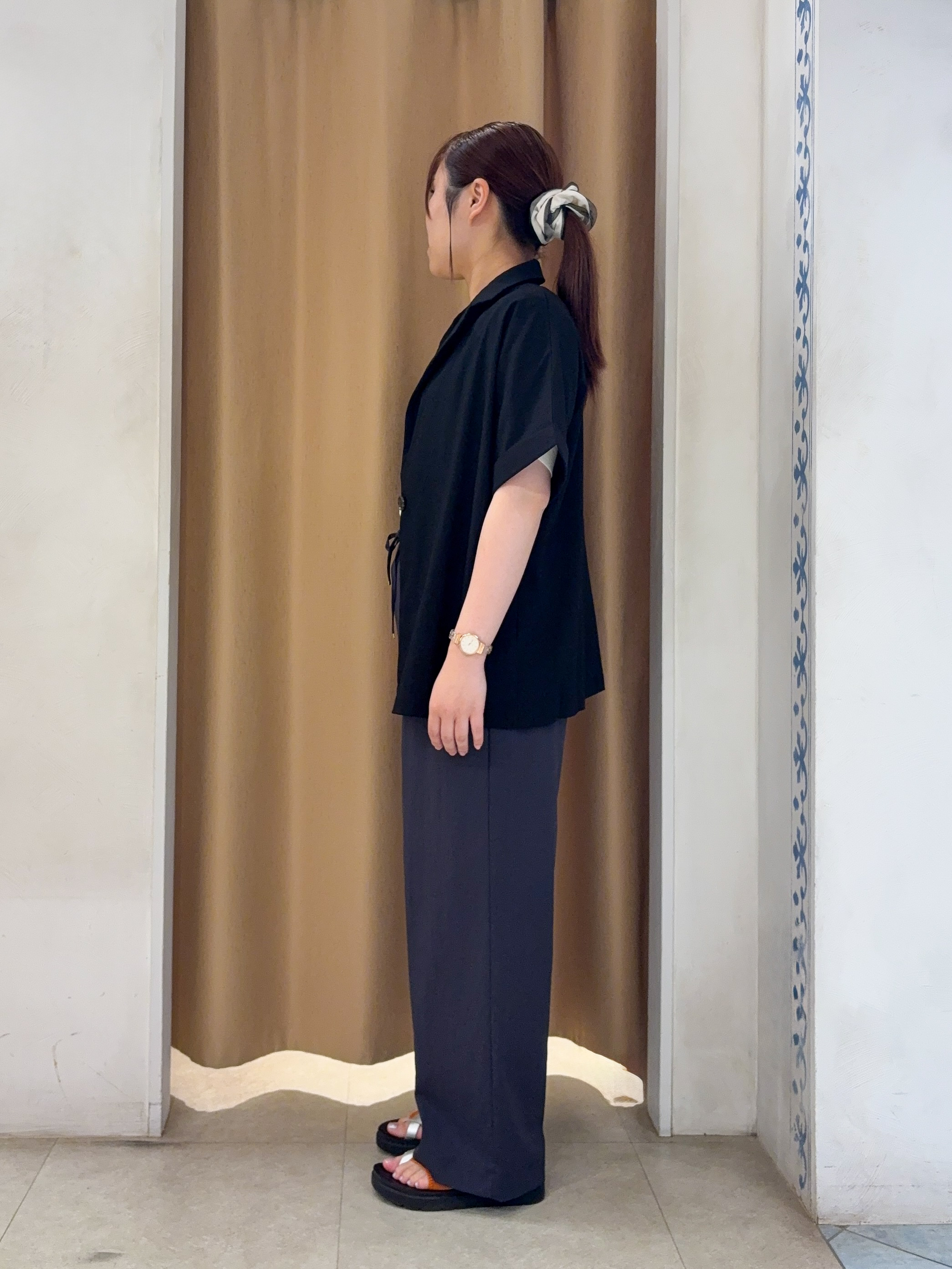 SO(R)Aさんの「SHOO･LA･RUE｜【高レビュー/洗濯機可/セットアップ可】軽凛(かろりん) ひんやり半袖ジャケット」を使ったコーディネート