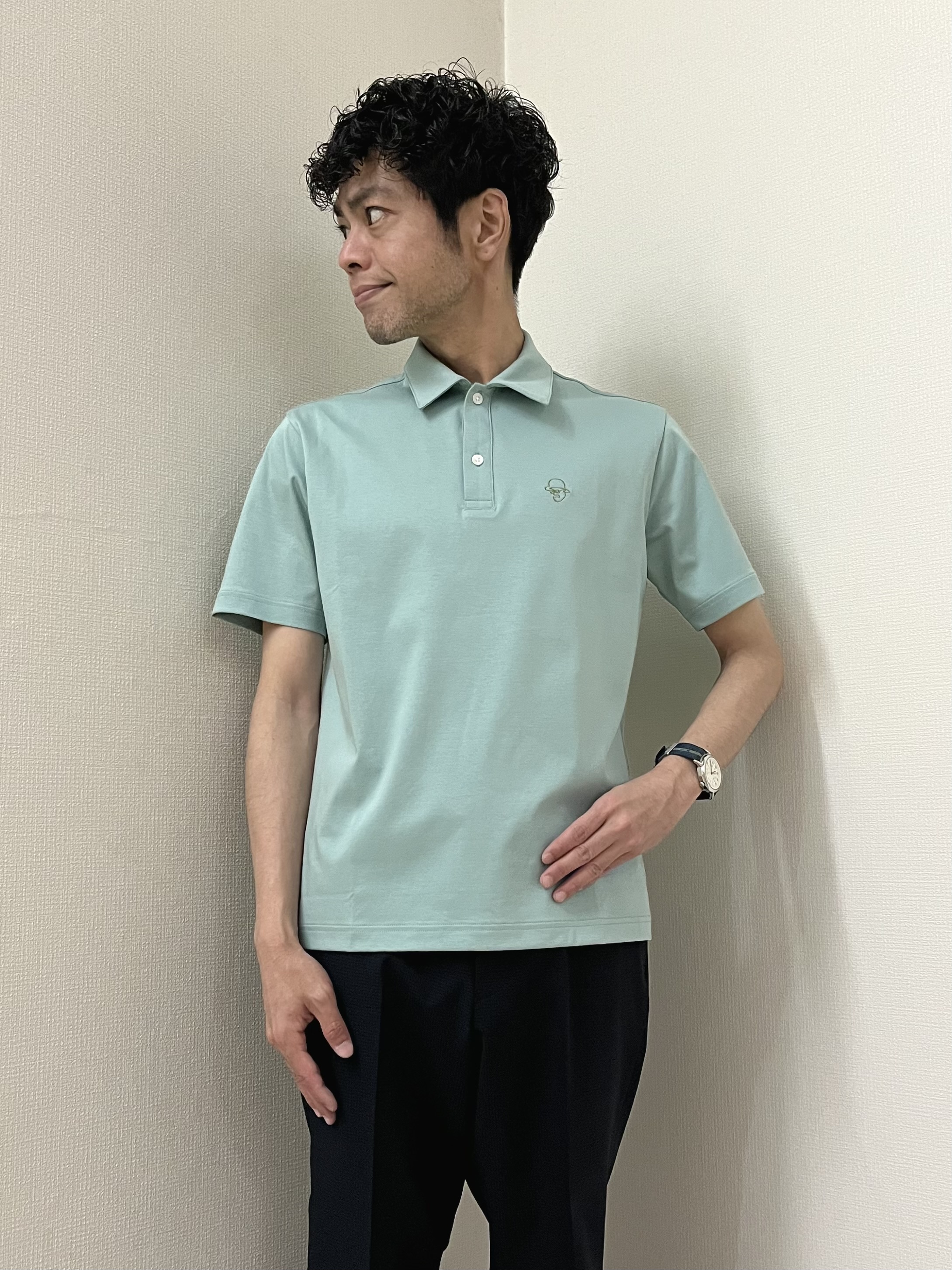 URAさんの「TAKEO KIKUCHI｜【抗菌防臭】COOL DOTS（R）ドビープリント ジャケット」を使ったコーディネート