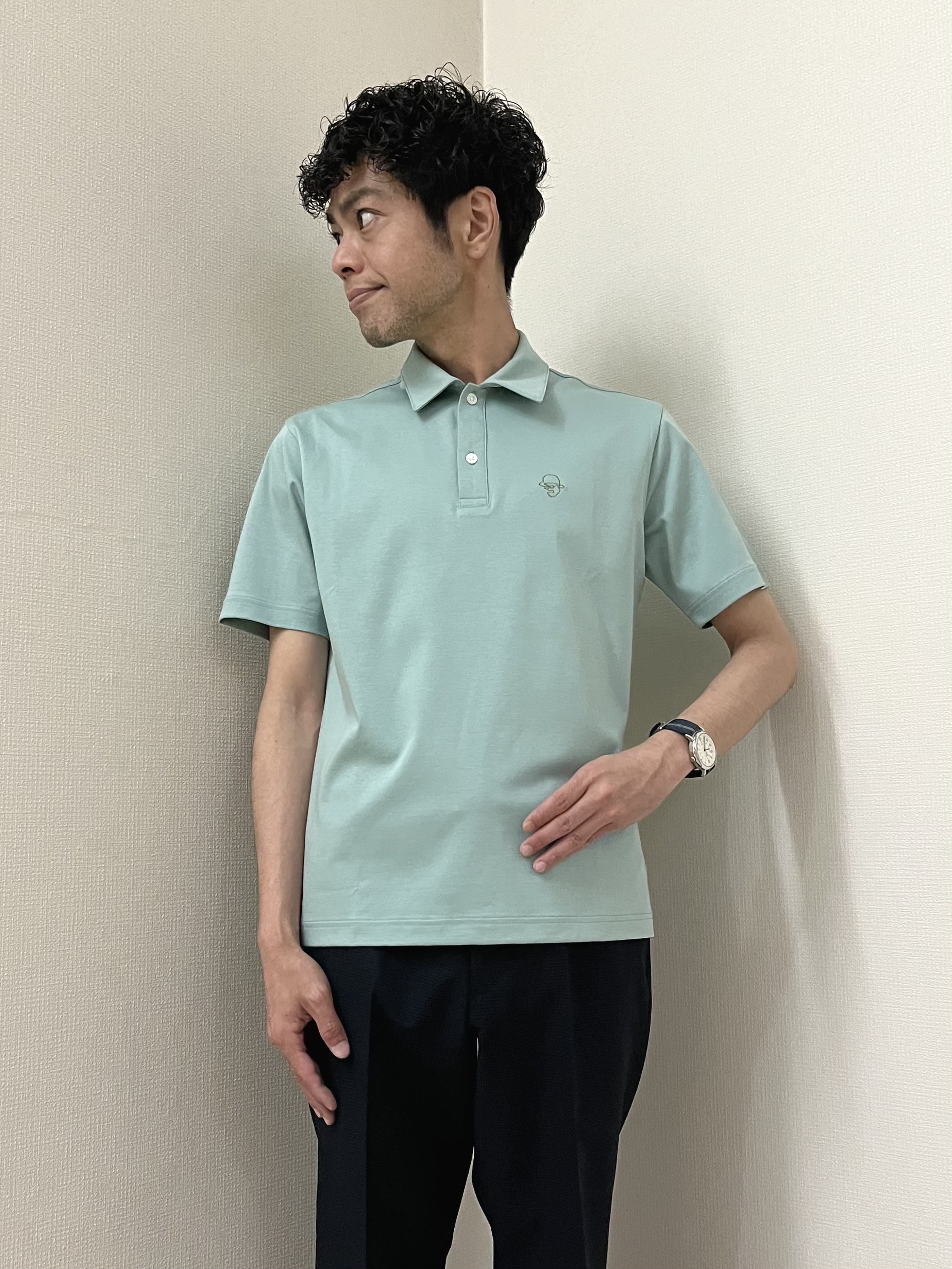 URAさんの「TAKEO KIKUCHI｜【抗菌防臭】COOL DOTS（R）ドビープリント ジャケット」を使ったコーディネート