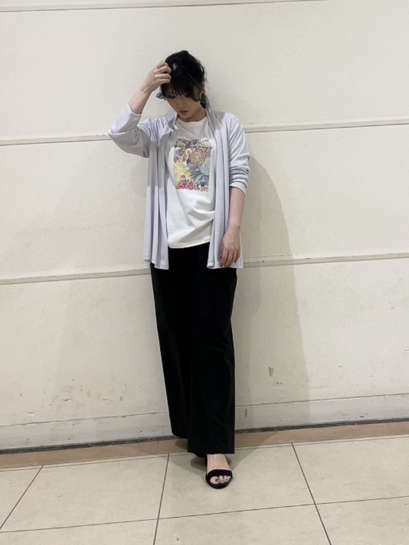 watanabeさんの「UNTITLED｜【接触冷感/UVカット/遮熱機能】フライスジャージカーディガン」を使ったコーディネート