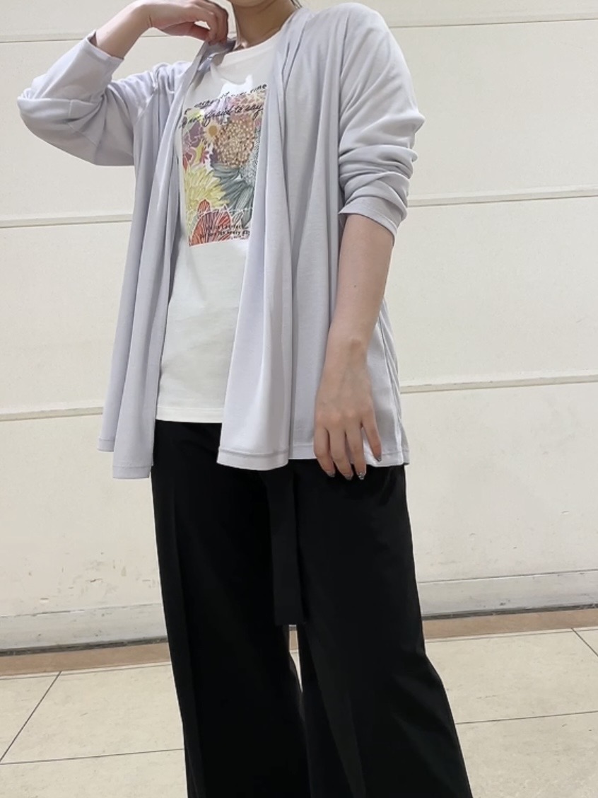 watanabeさんの「UNTITLED｜【接触冷感/UVカット/遮熱機能】フライスジャージカーディガン」を使ったコーディネート
