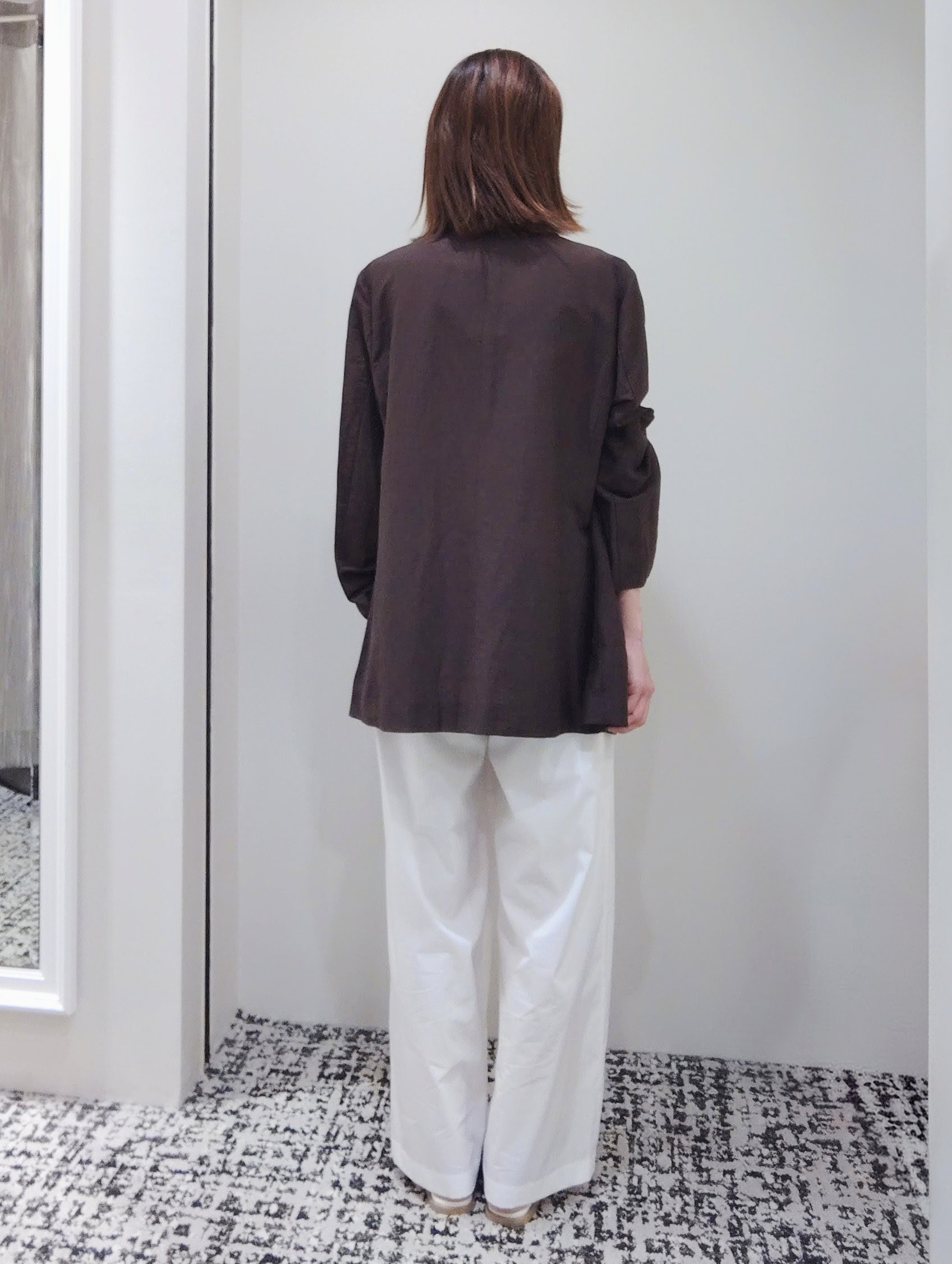 terumiさんの「UNTITLED｜【程よいシアー感/洗える】エアリーバイオジャケット」を使ったコーディネート