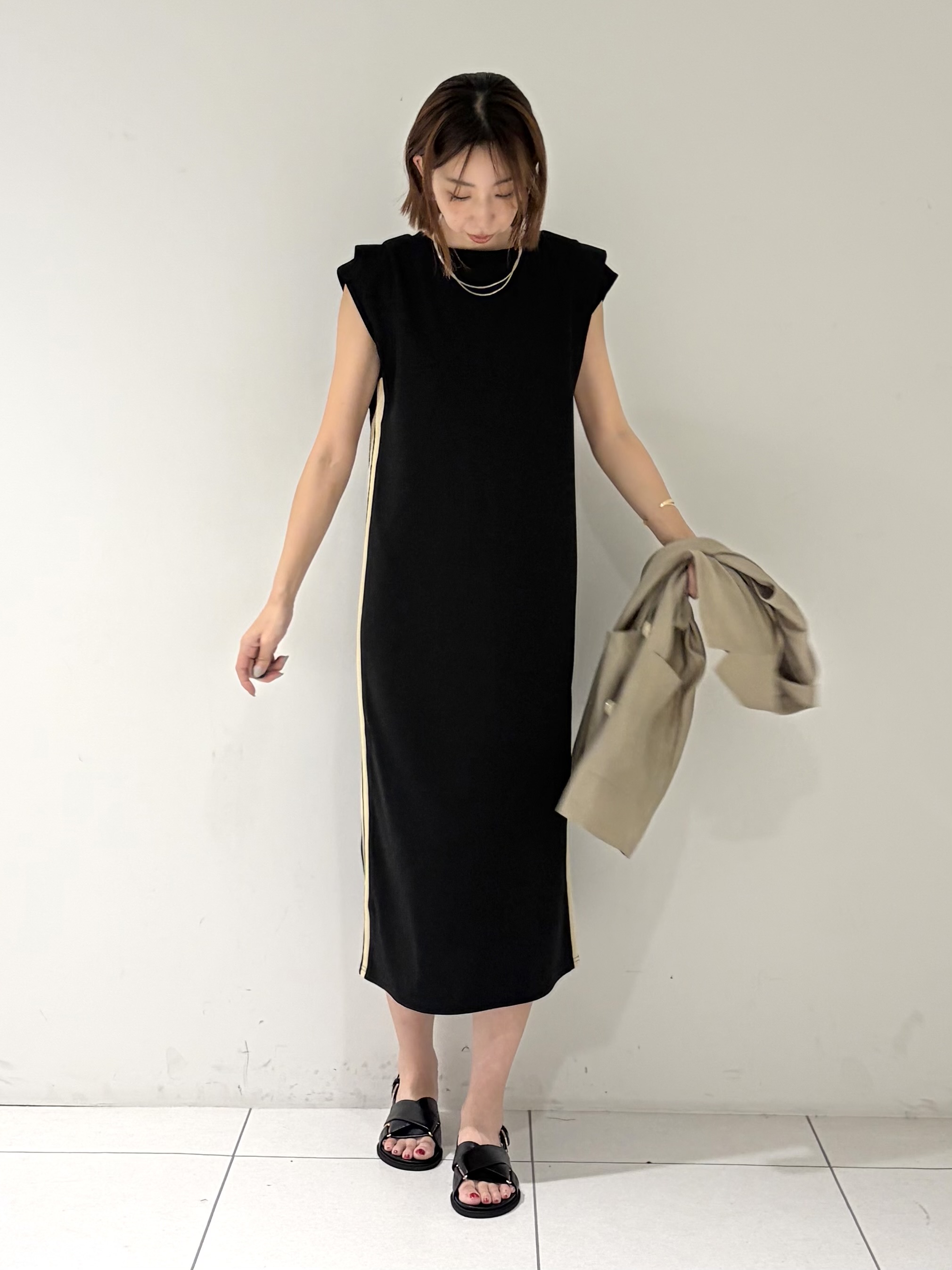 shioriさんの「INDIVI｜ワッシャーシアーダブルジャケット」を使ったコーディネート