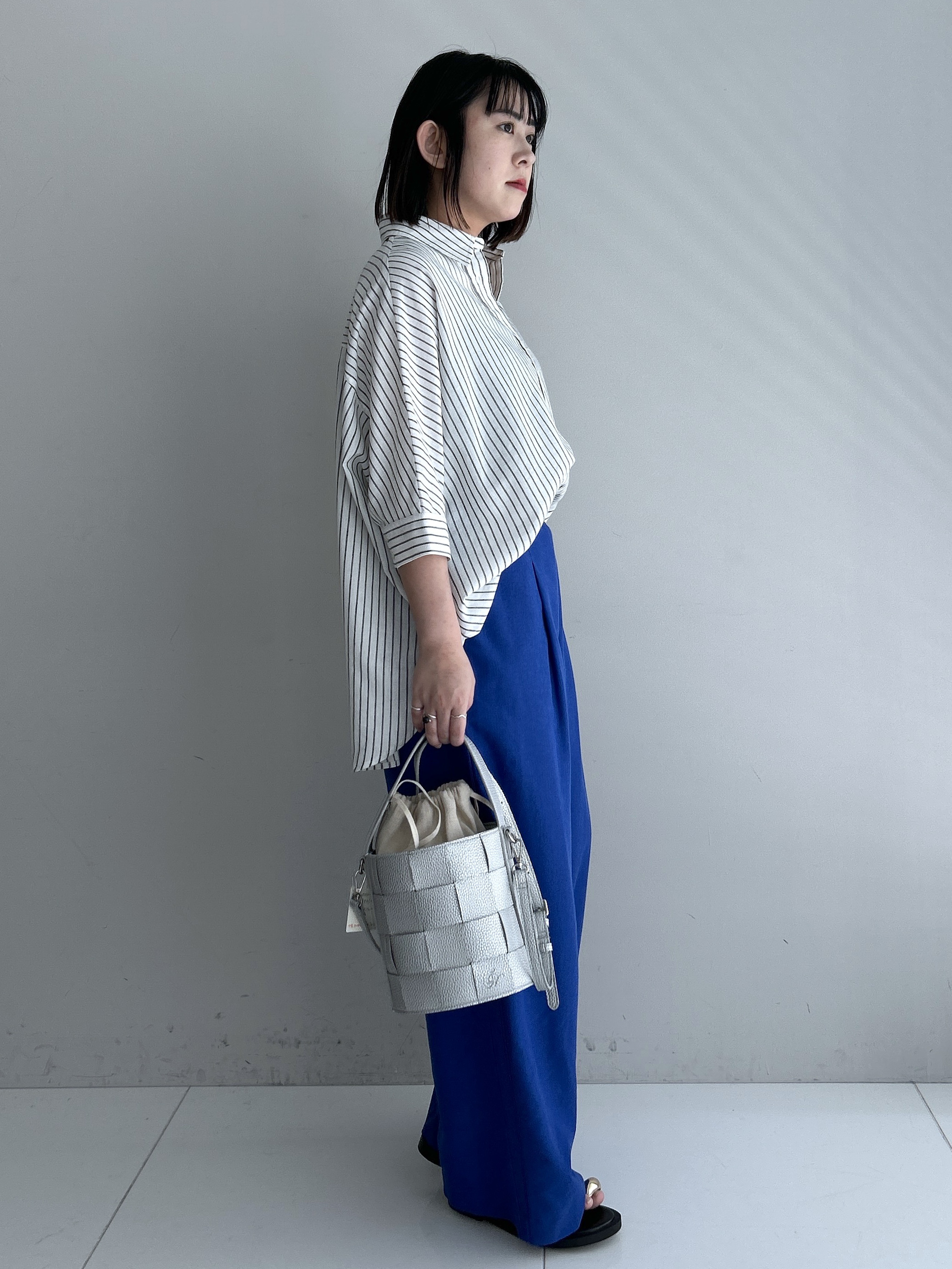Hirokaさんの「Dessin｜【セットアップ可/洗える】リネンブレンドドルマンシャツ」を使ったコーディネート