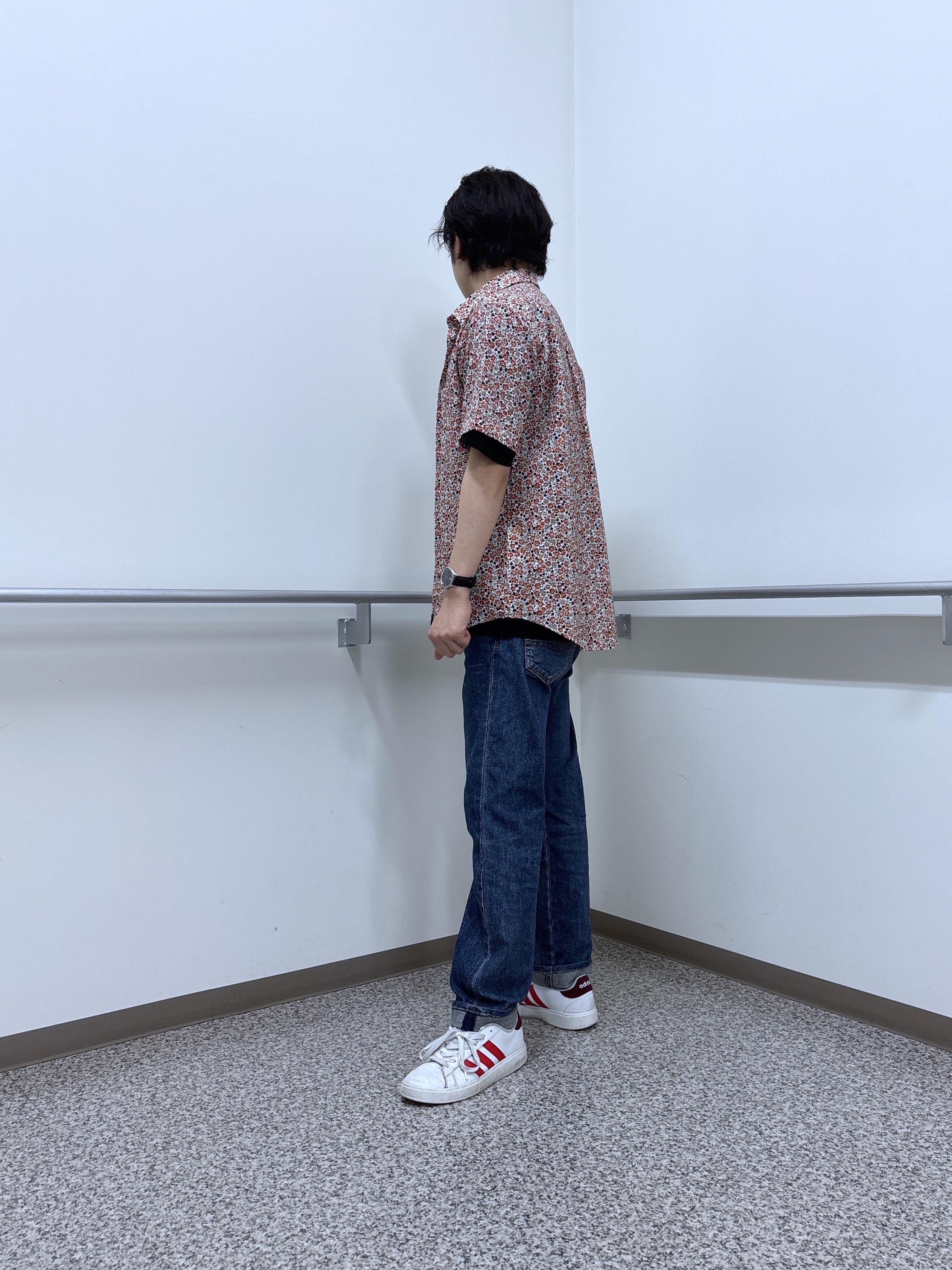 KEIさんの「TAKEO KIKUCHI｜リップル小花シャツ」を使ったコーディネート
