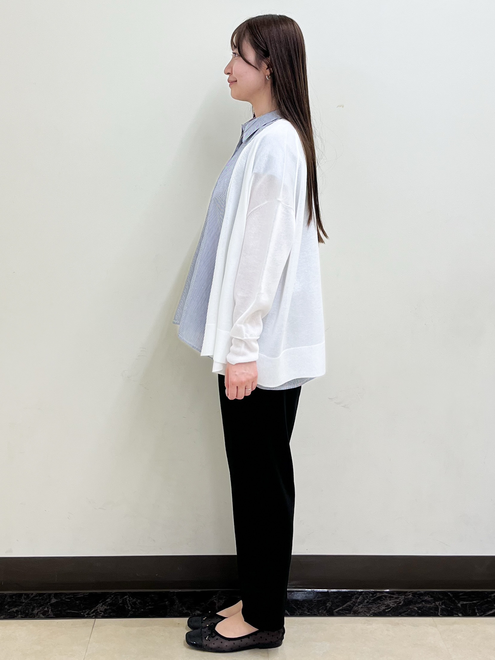 mikikoさんの「Reflect｜【接触冷感】フレンチスリーブシャツブラウス」を使ったコーディネート