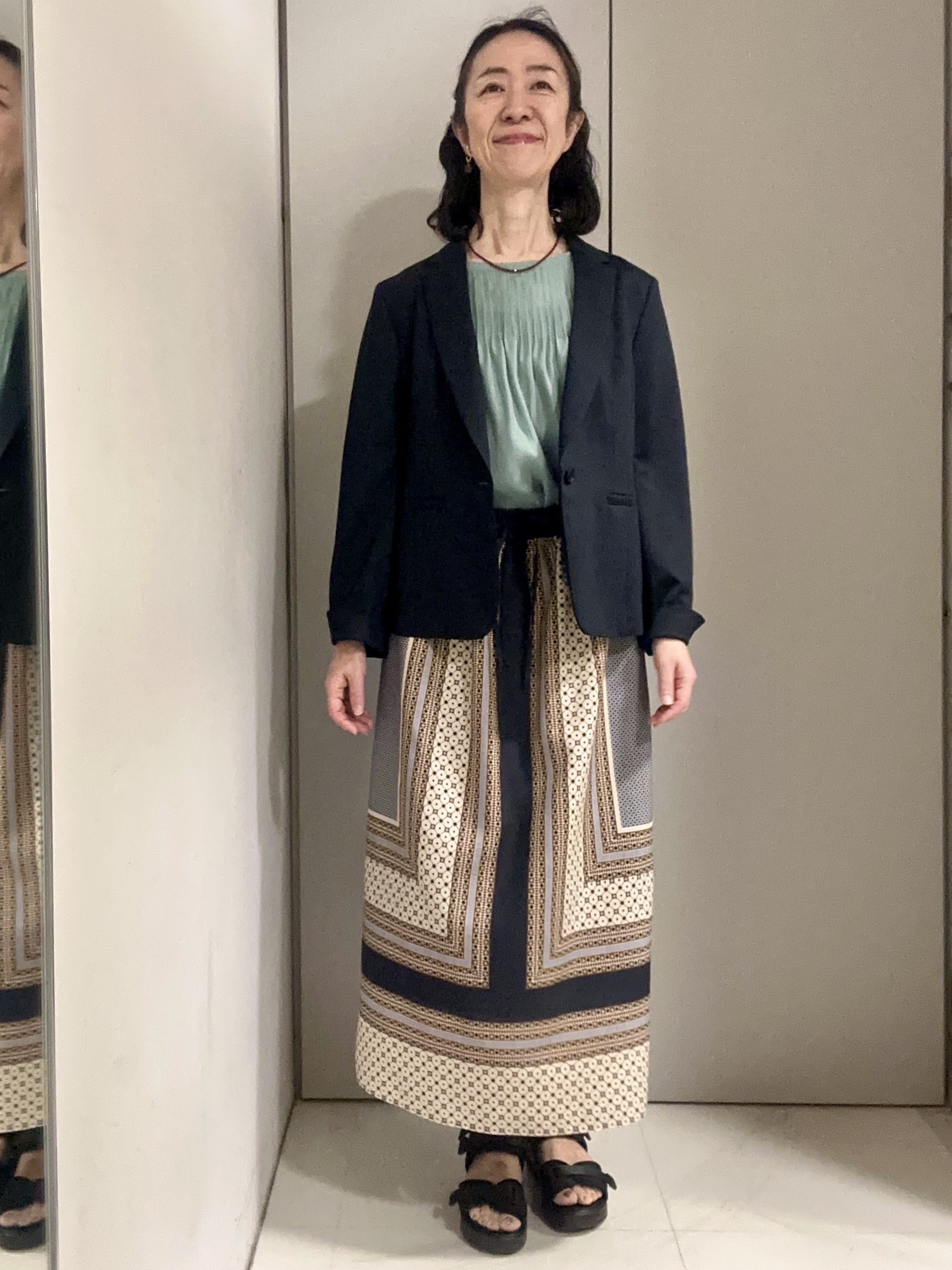 Kouさんの「Reflect｜【SS-4Lサイズ／UVカット／接触冷感】匠ジャケット／ベーシックテーラード」を使ったコーディネート