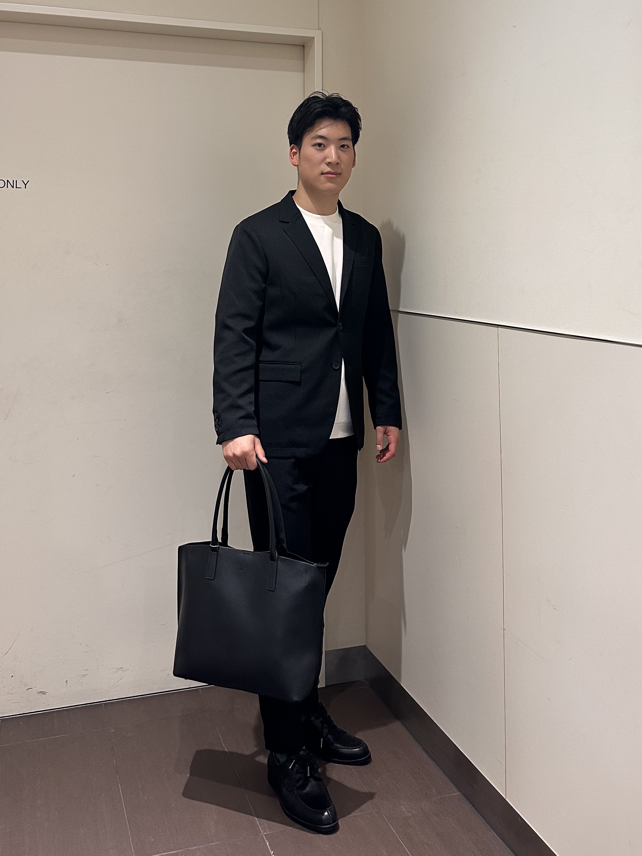 RITSUKIさんの「tk.TAKEO KIKUCHI｜【昨年の人気商品！】上下2点セットエステルサージセットアップ/通年着用可/洗濯可/オールシーズン/シ」を使ったコーディネート