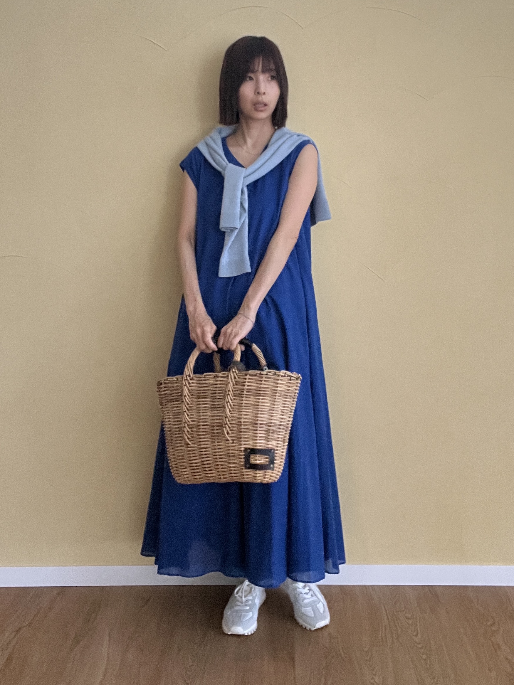 misaさんの「DRESSTERIOR｜【きれいめ/ウォッシャブル】コットンローンフレンチスリーブワンピ」を使ったコーディネート