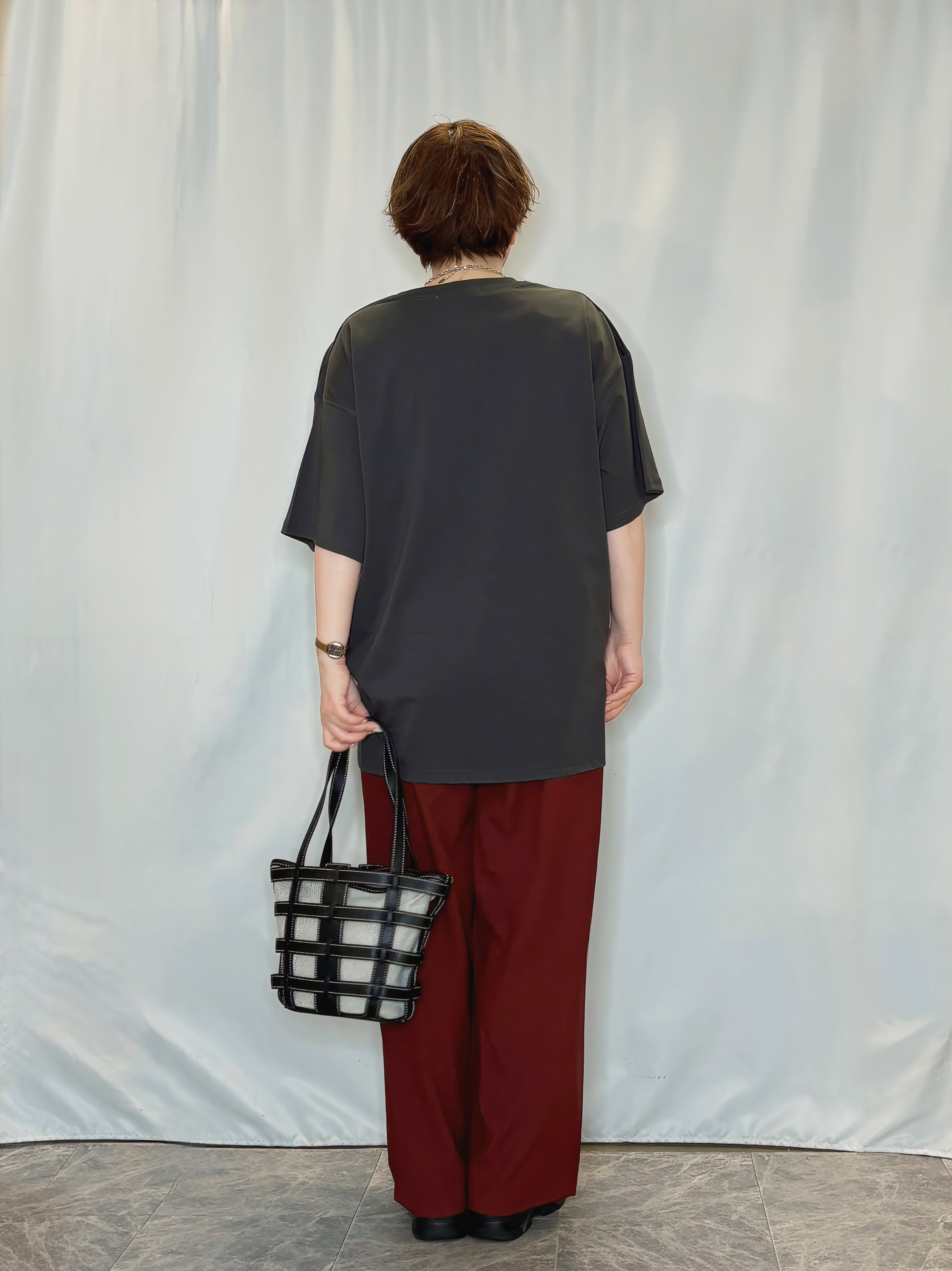 たみさんの「SHOO･LA･RUE｜【ひんやり】ゆるっと体型カバー BIGアソートTシャツ」を使ったコーディネート