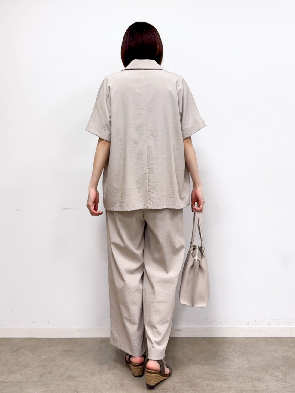 𝐜𝐡𝐢𝐤𝐚さんの「SHOO･LA･RUE｜【高レビュー/洗濯機可/セットアップ可】軽凛(かろりん) ひんやり半袖ジャケット」を使ったコーディネート