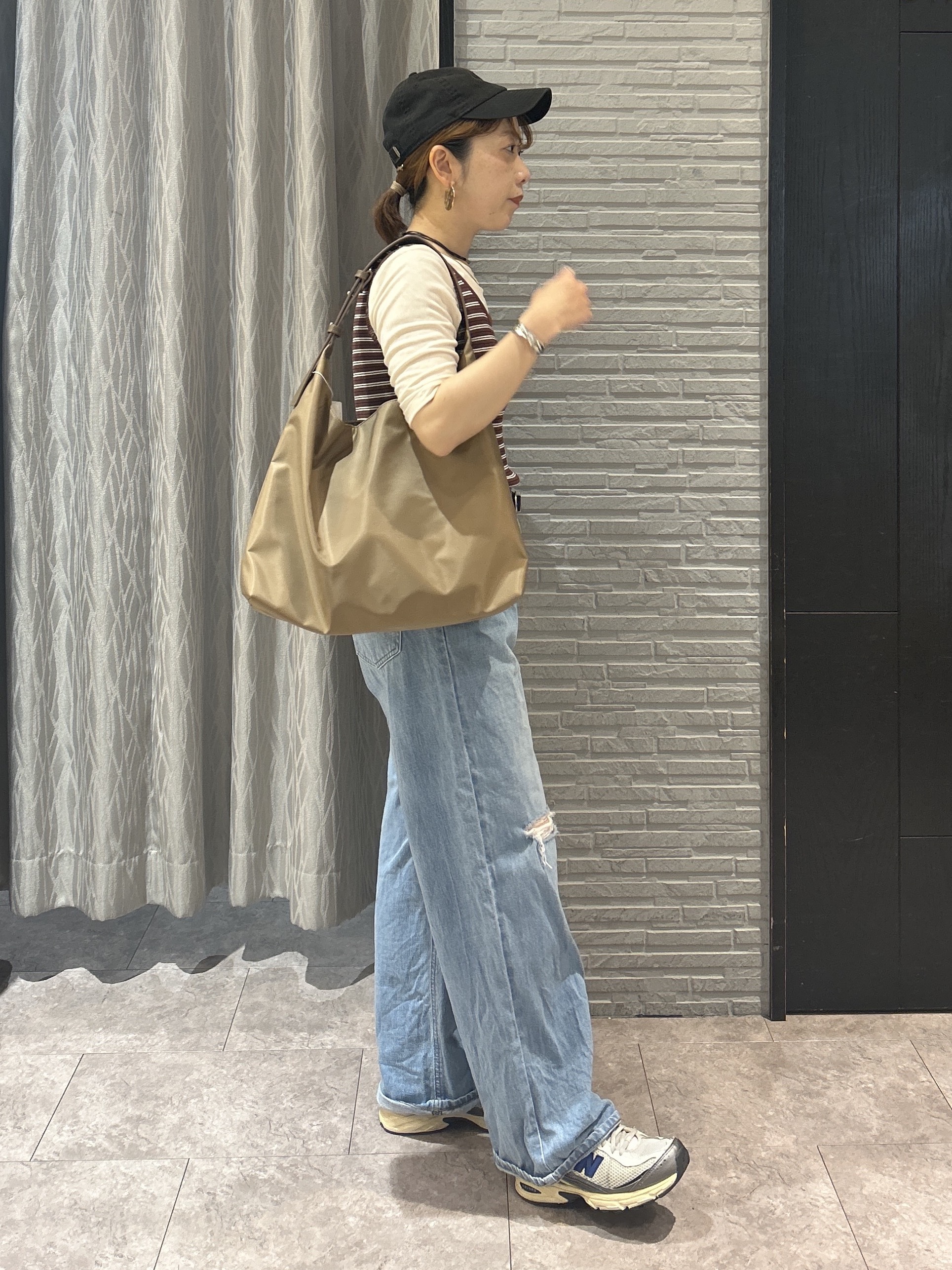 ga_riさんの「THE SHOP TK｜マルチボーダーニットソータンク」を使ったコーディネート