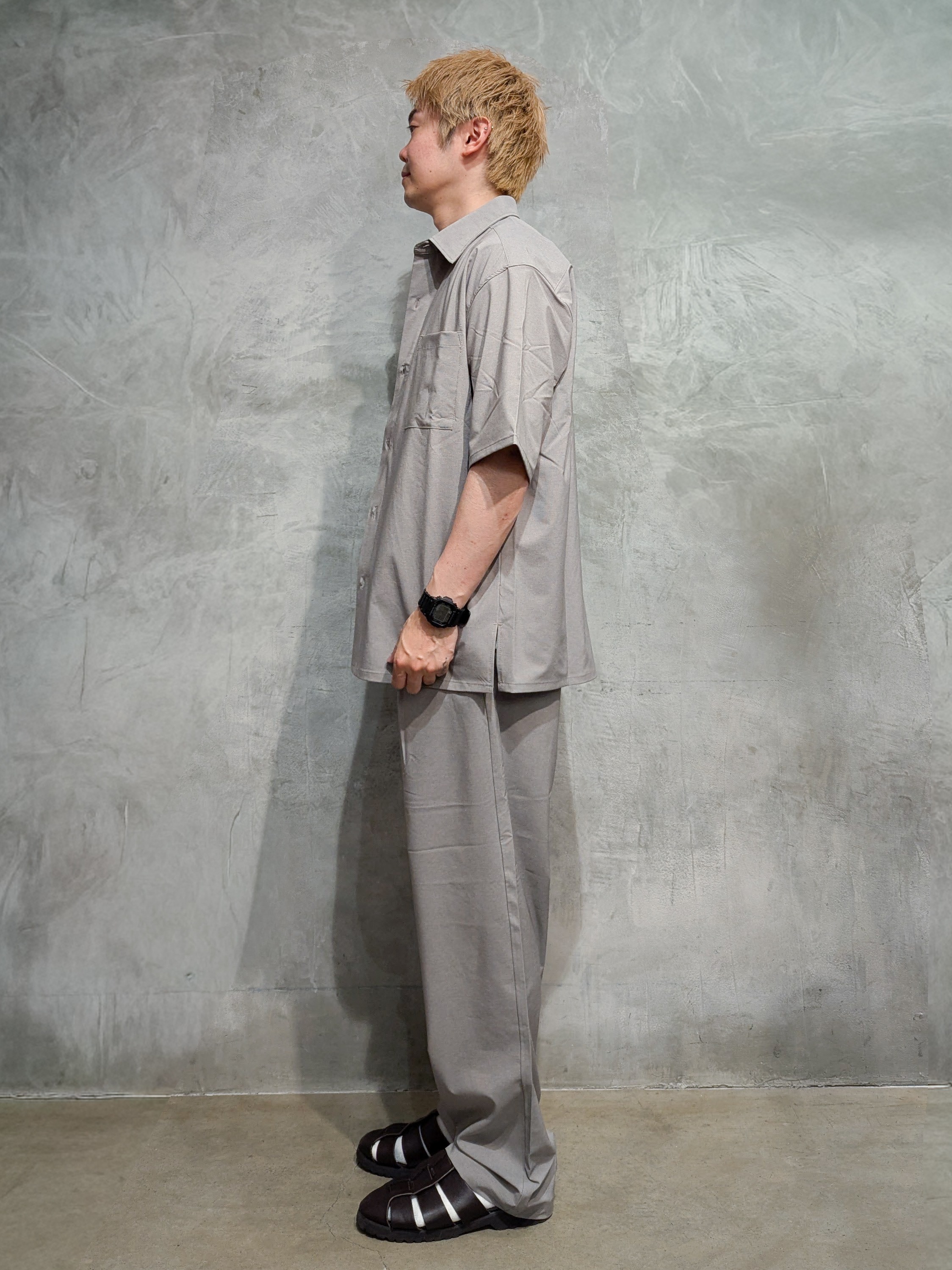 daiさんの「THE SHOP TK｜クールウェザー 半袖シャツ 接触冷感／吸水速乾／洗濯機OK／セットアップ可」を使ったコーディネート