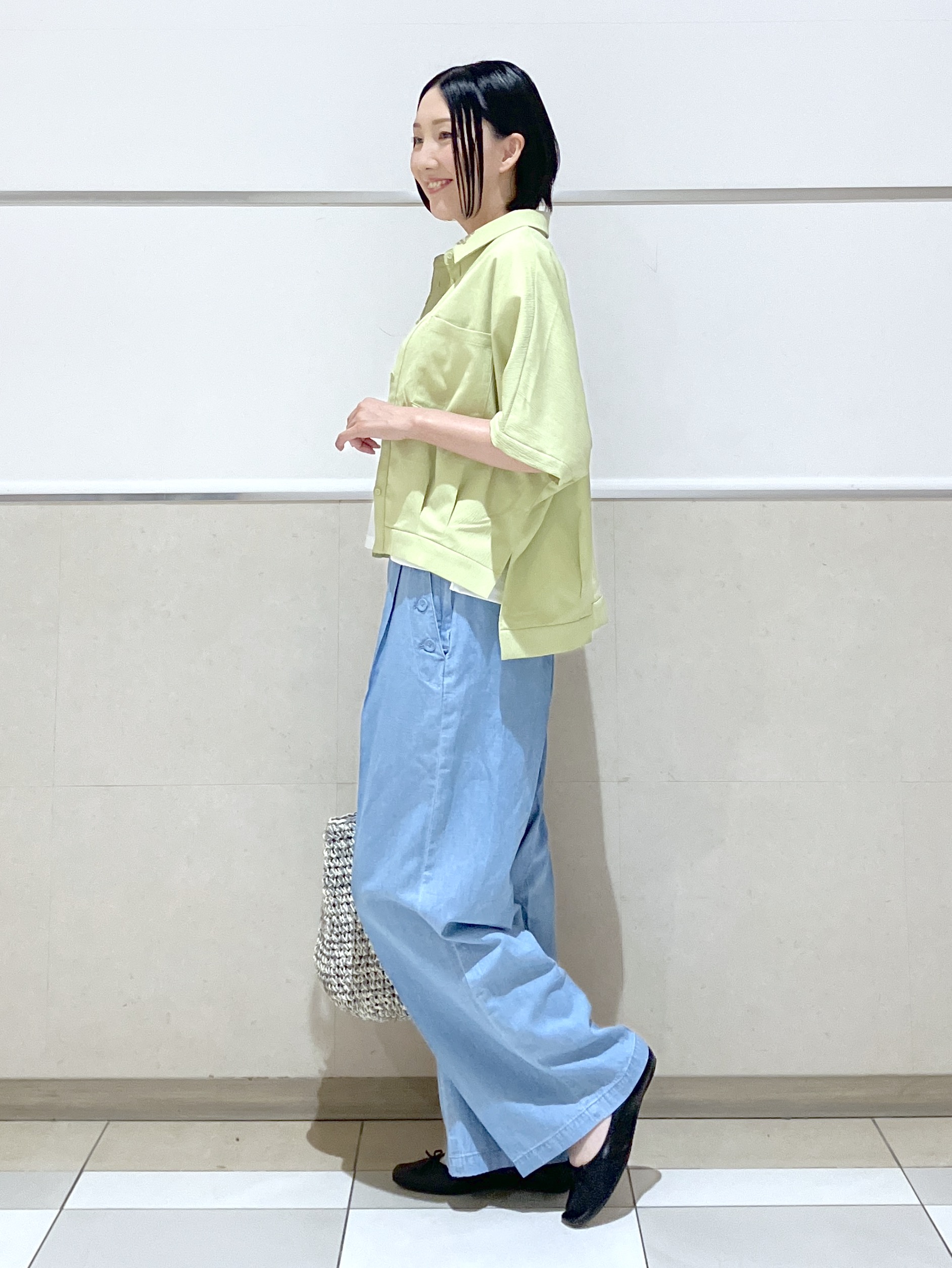 eriko さんの「Dessin｜【UVカット/接触冷感】美光沢カットソー」を使ったコーディネート