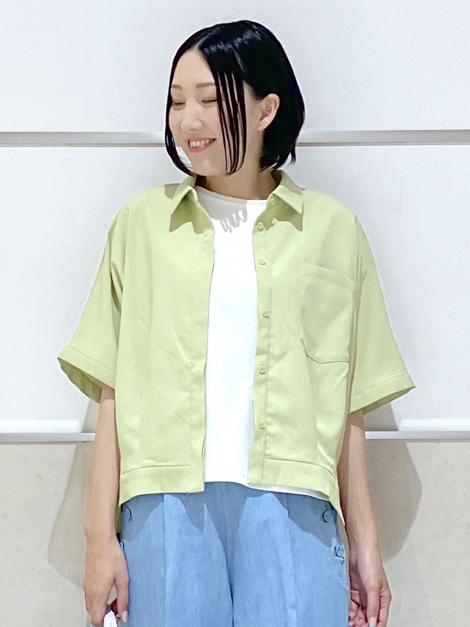 eriko さんの「Dessin｜【UVカット/接触冷感】美光沢カットソー」を使ったコーディネート