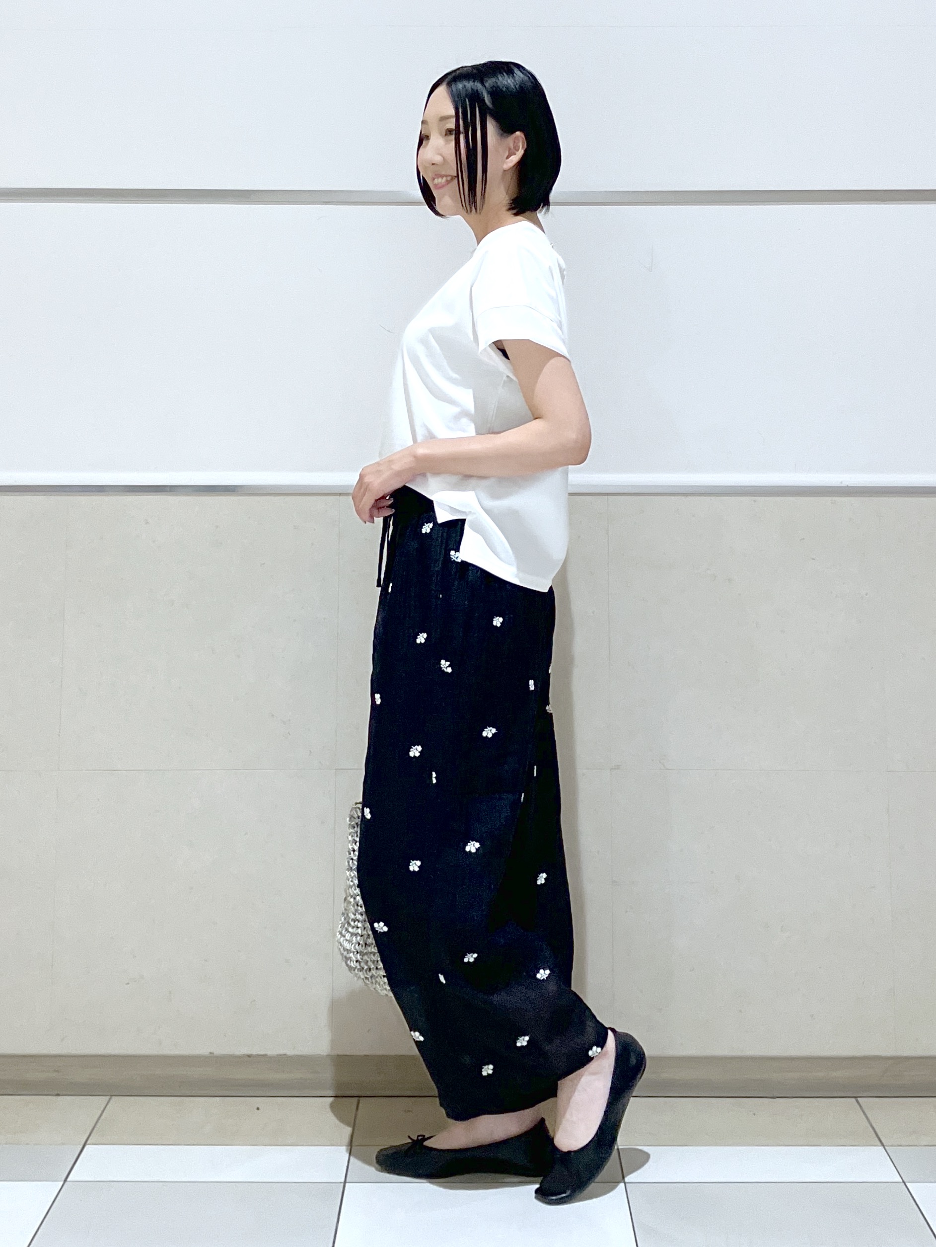 eriko さんの「Dessin｜【UVカット/接触冷感】美光沢カットソー」を使ったコーディネート