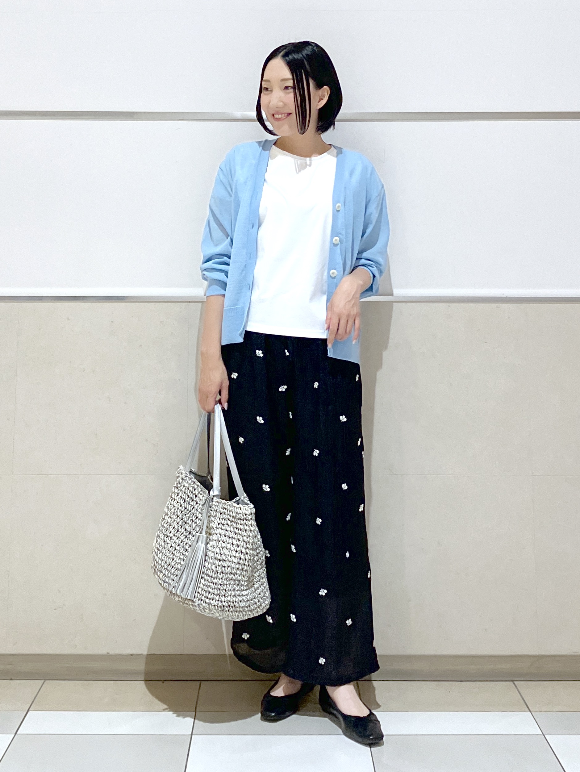 eriko さんの「Dessin｜【UVカット/接触冷感】美光沢カットソー」を使ったコーディネート