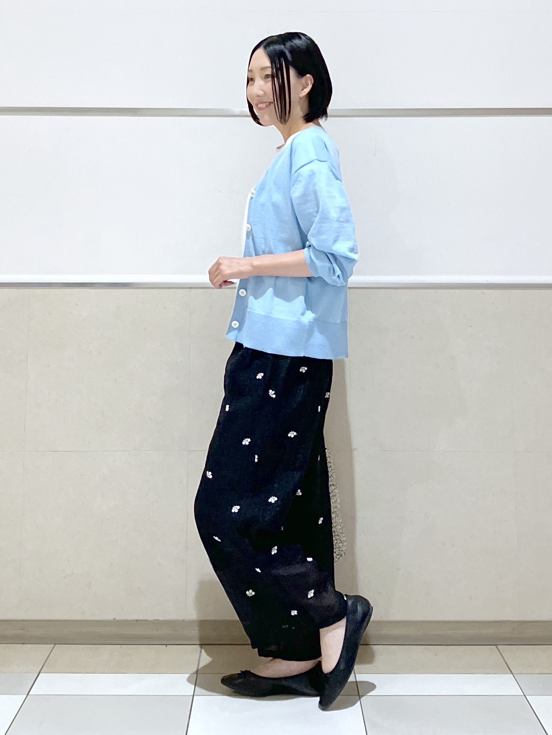 eriko さんの「Dessin｜【UVカット/接触冷感】美光沢カットソー」を使ったコーディネート