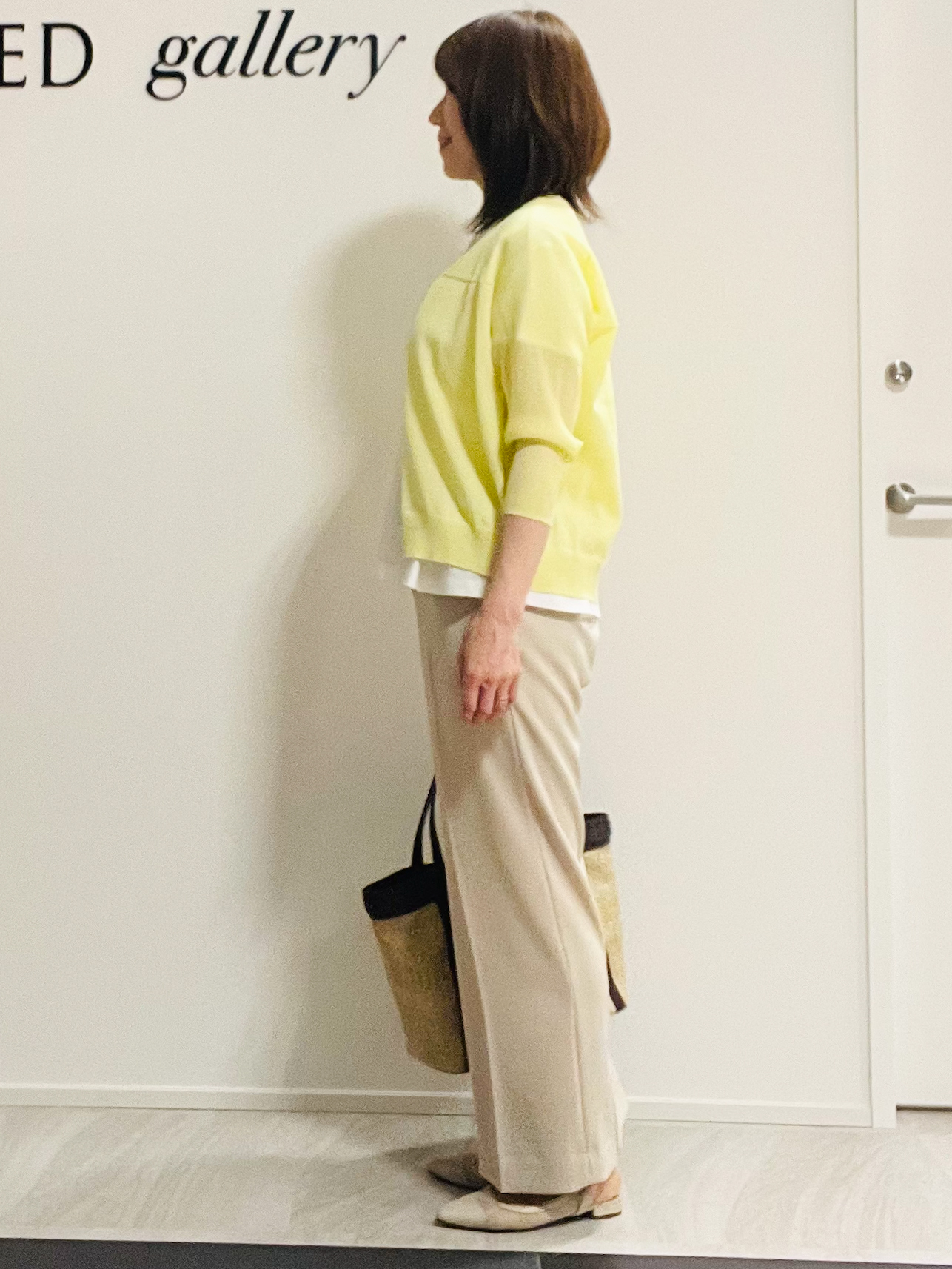 めいさんの「UNTITLED｜【UVカット／接触冷感／吸水速乾】タックデザインフレアトップス」を使ったコーディネート