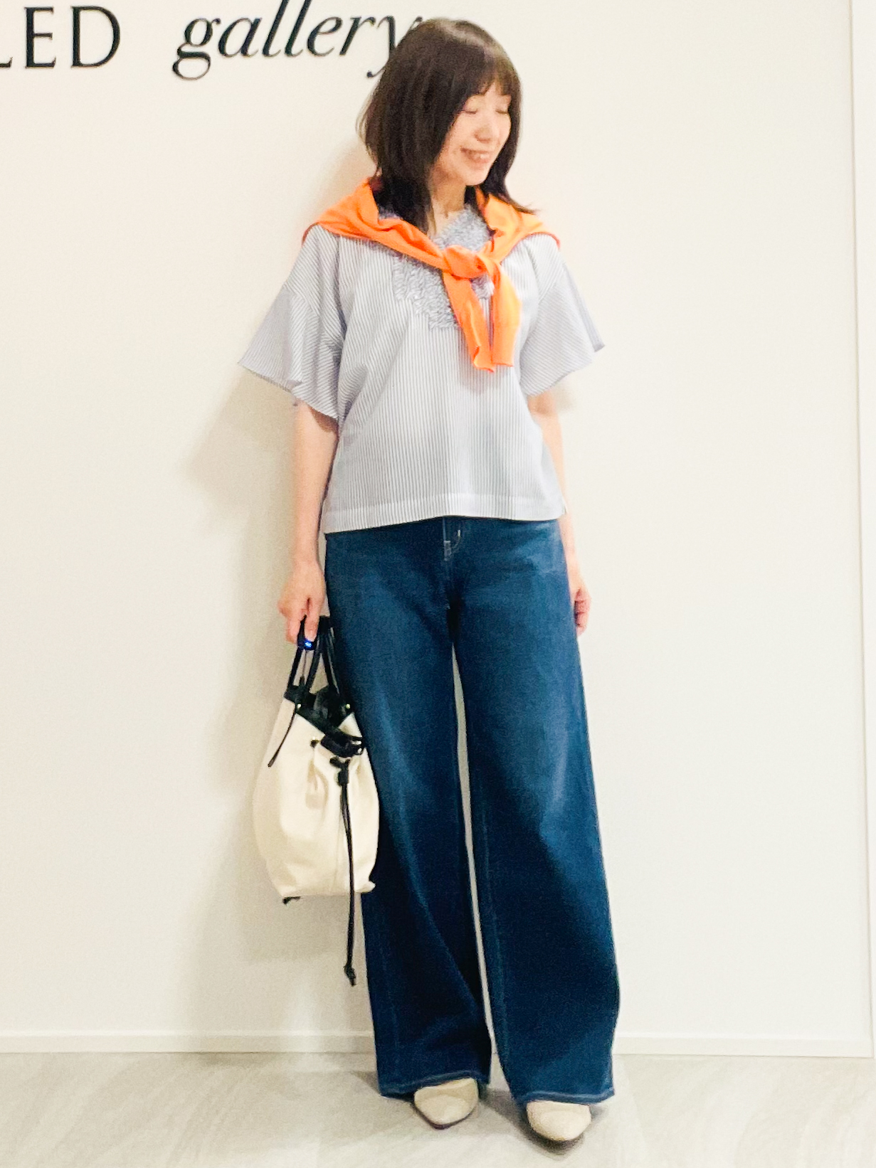 めいさんの「UNTITLED｜【追加/人気デニム】MAKE&times;DENIM WIDE」を使ったコーディネート