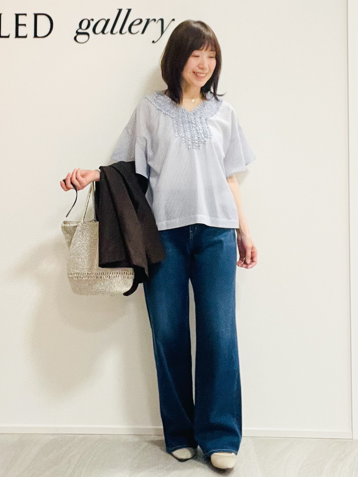 めいさんの「UNTITLED｜【追加/人気デニム】MAKE&times;DENIM WIDE」を使ったコーディネート