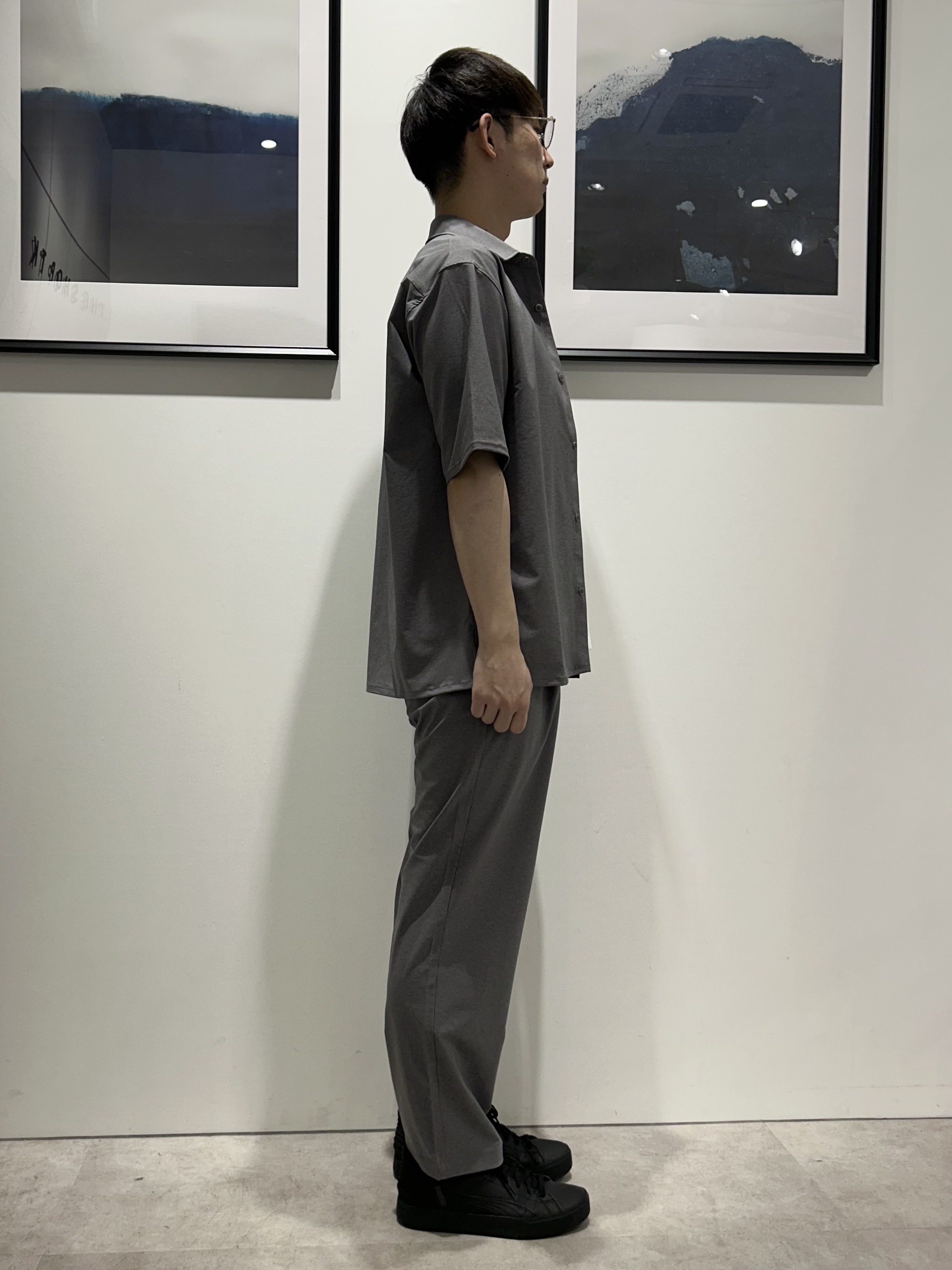 。さんの「THE SHOP TK｜クールウェザー 半袖シャツ 接触冷感／吸水速乾／洗濯機OK／セットアップ可」を使ったコーディネート