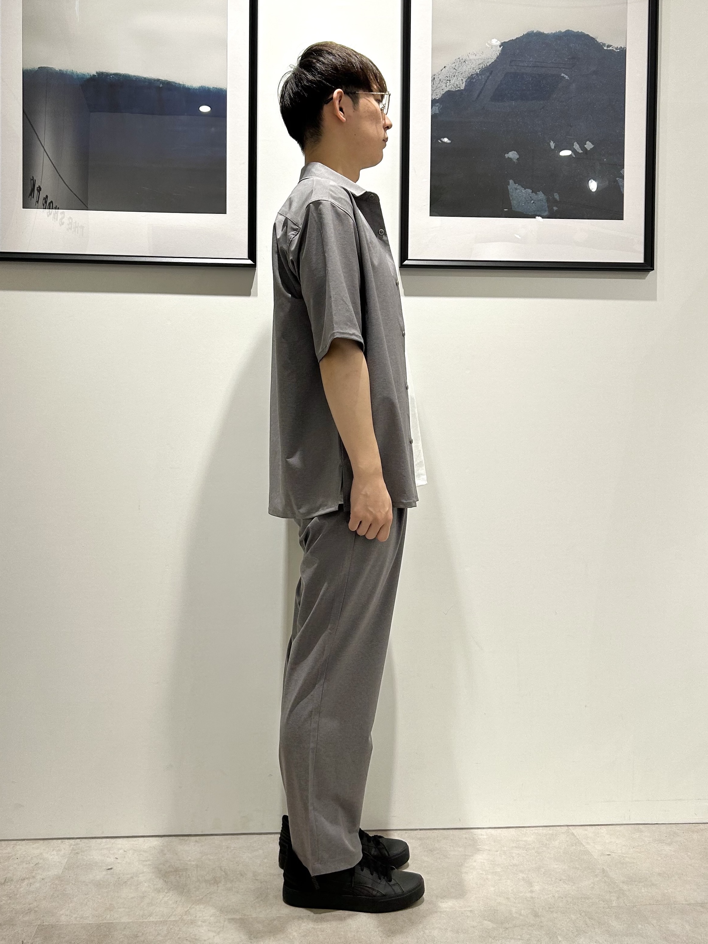 。さんの「THE SHOP TK｜クールウェザー 半袖シャツ 接触冷感／洗濯機OK／セットアップ可」を使ったコーディネート