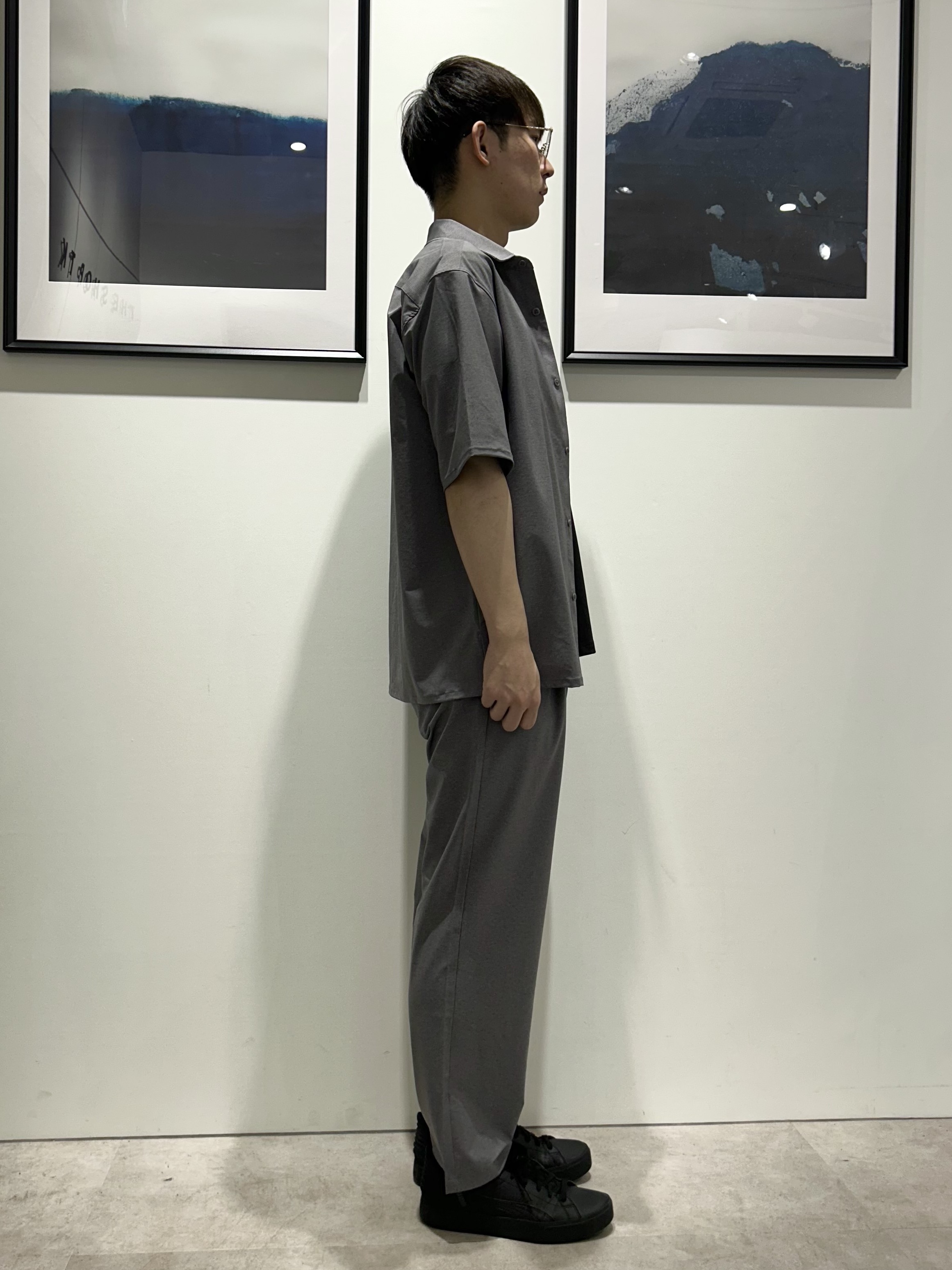 。さんの「THE SHOP TK｜クールウェザー 半袖シャツ 接触冷感／吸水速乾／洗濯機OK／セットアップ可」を使ったコーディネート