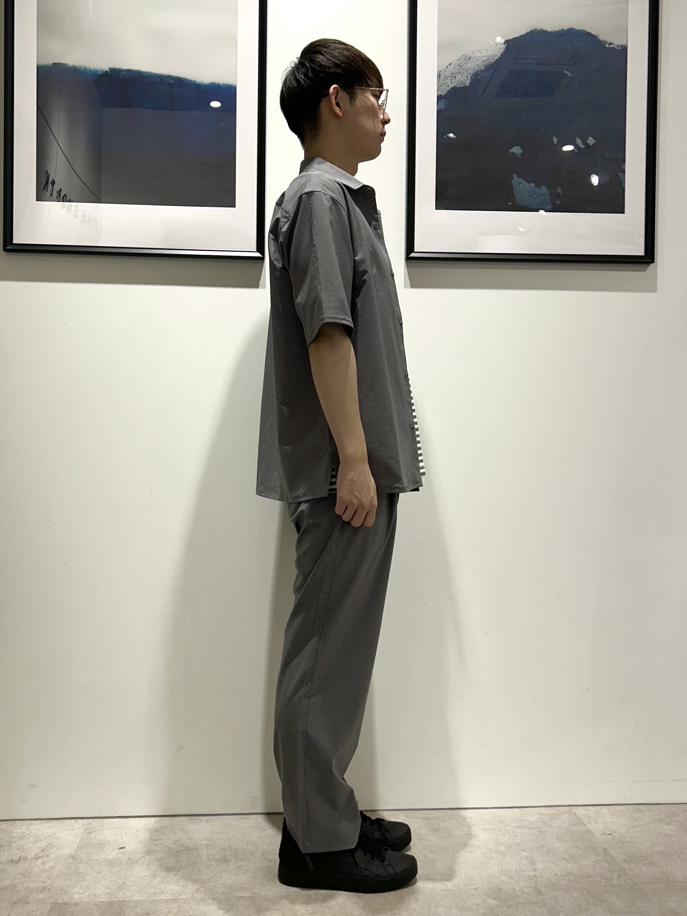 。さんの「THE SHOP TK｜クールウェザー 半袖シャツ 接触冷感／吸水速乾／洗濯機OK／セットアップ可」を使ったコーディネート
