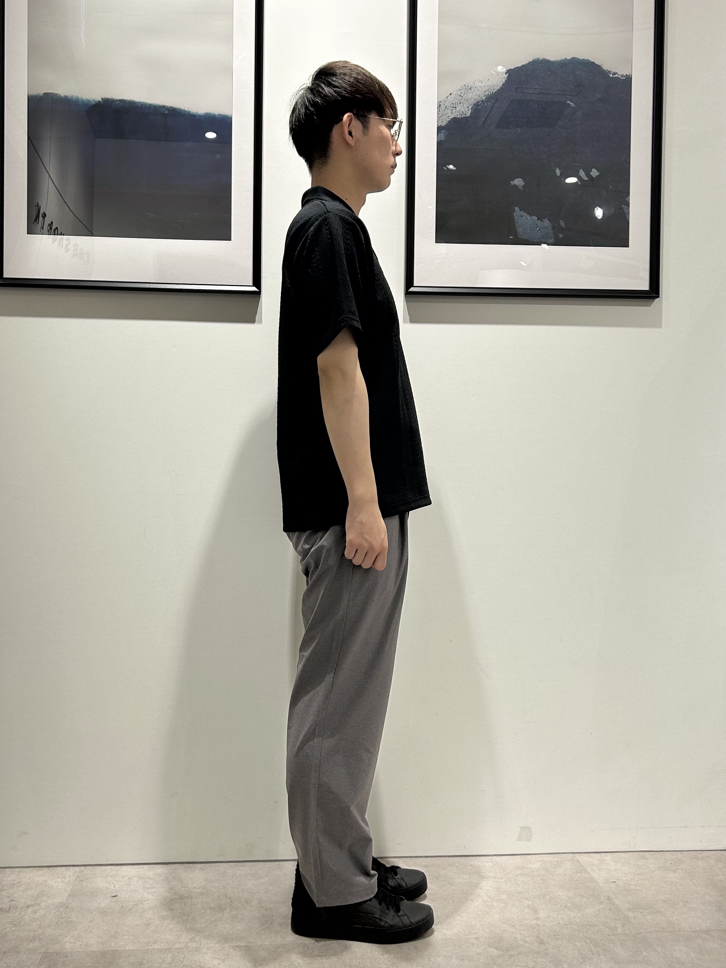 。さんの「THE SHOP TK｜【シンプルすぎない大人の表情】ケーブルフクレポロシャツ 吸水速乾/UVケア/洗濯機OK」を使ったコーディネート
